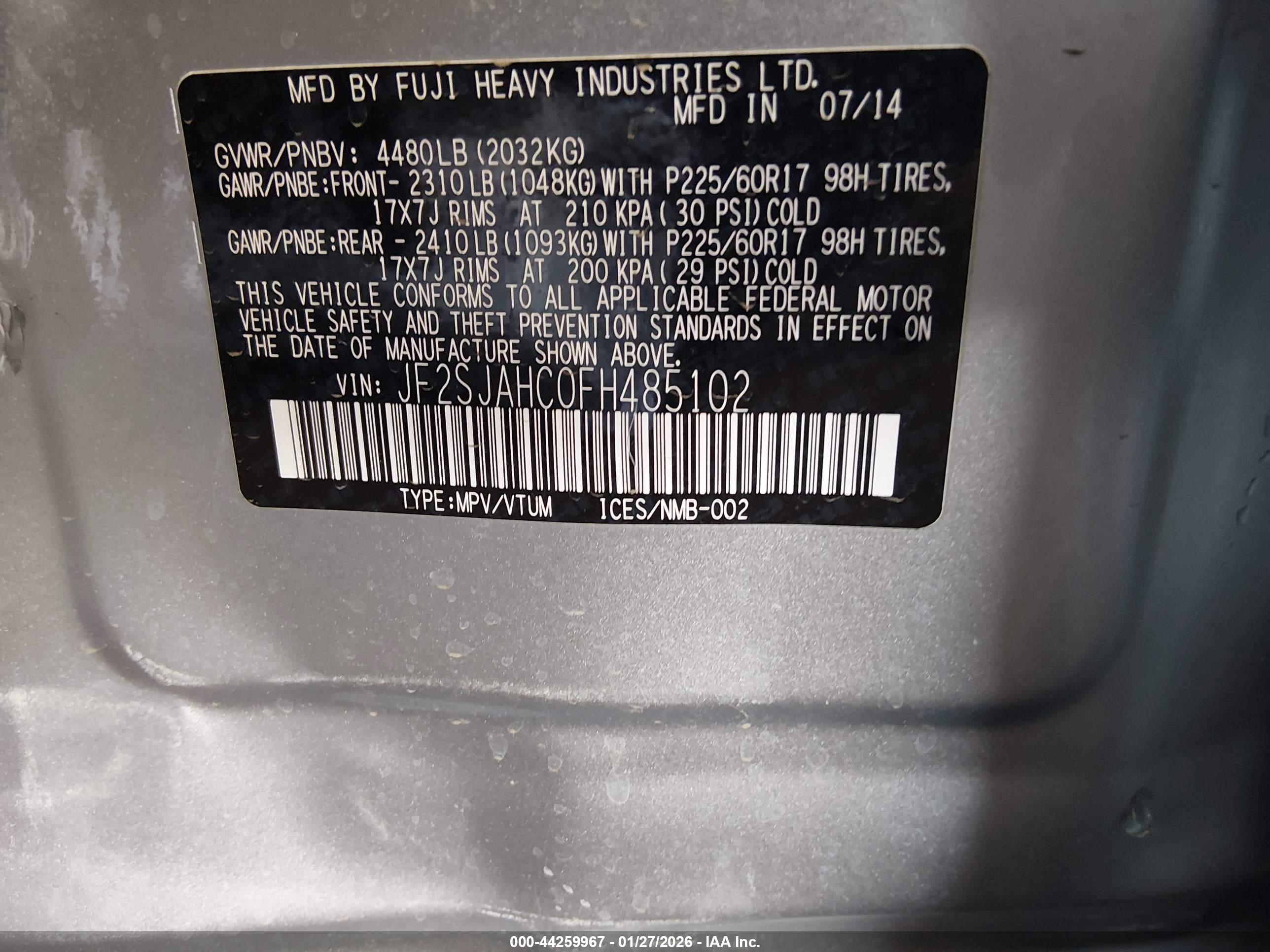 SUBARU FORESTER image 9