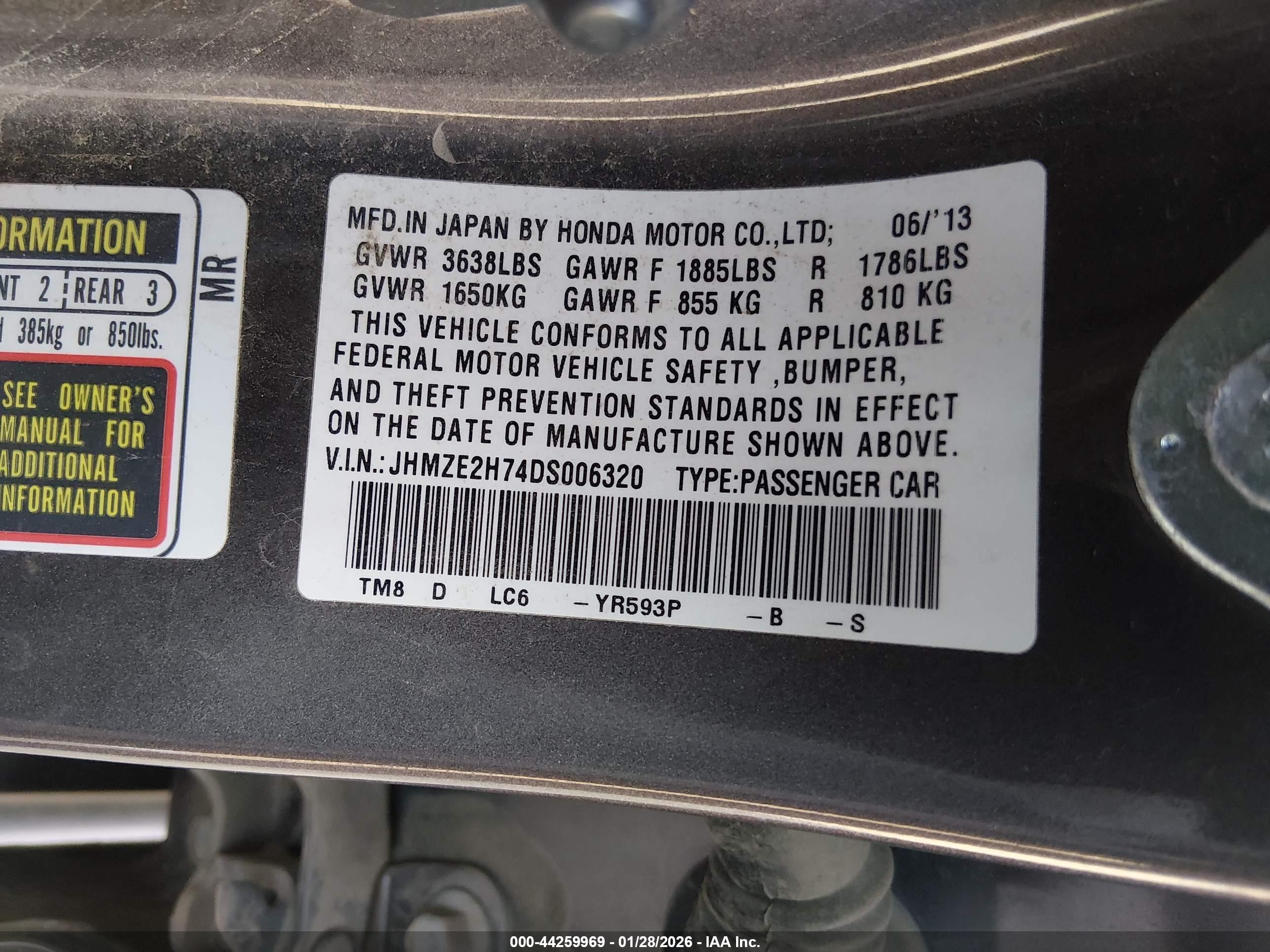 HONDA INSIGHT image 9