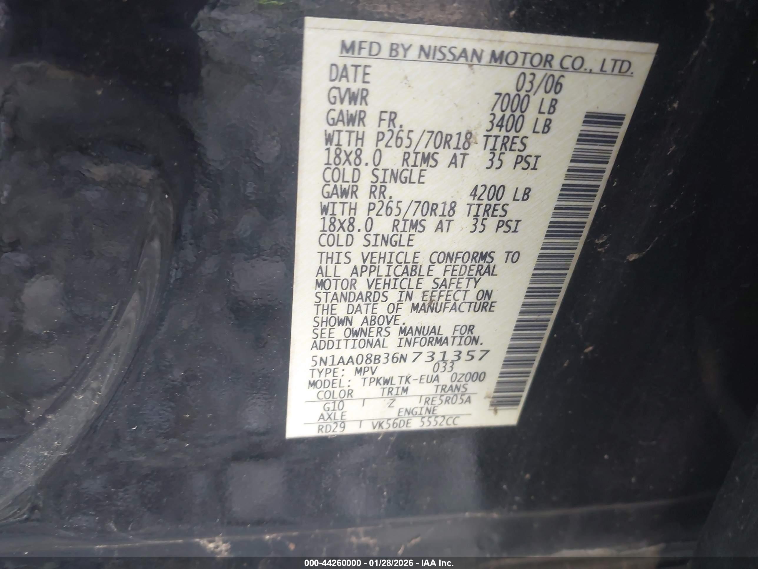 NISSAN ARMADA image 9