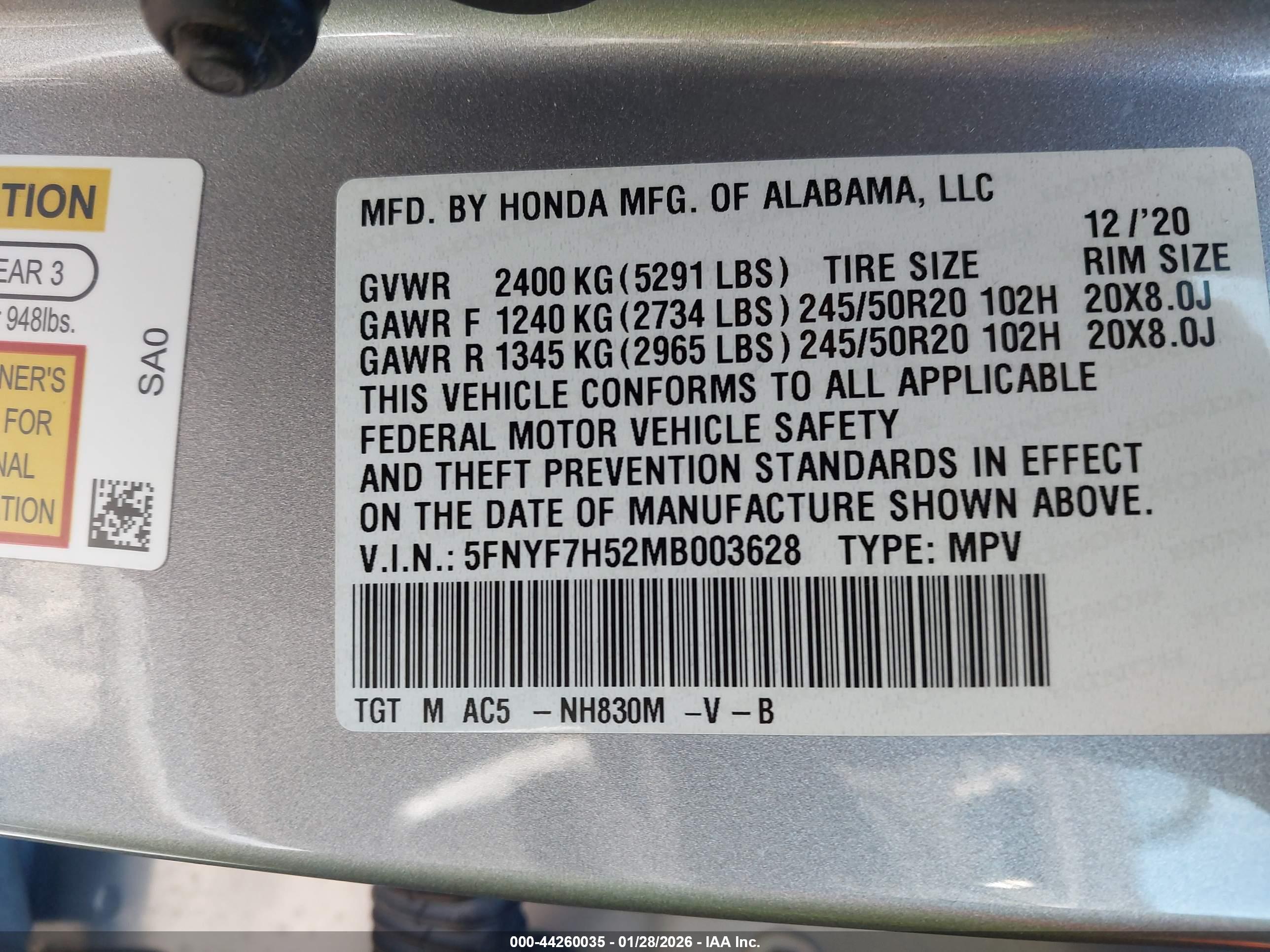 HONDA PASSPORT image 9