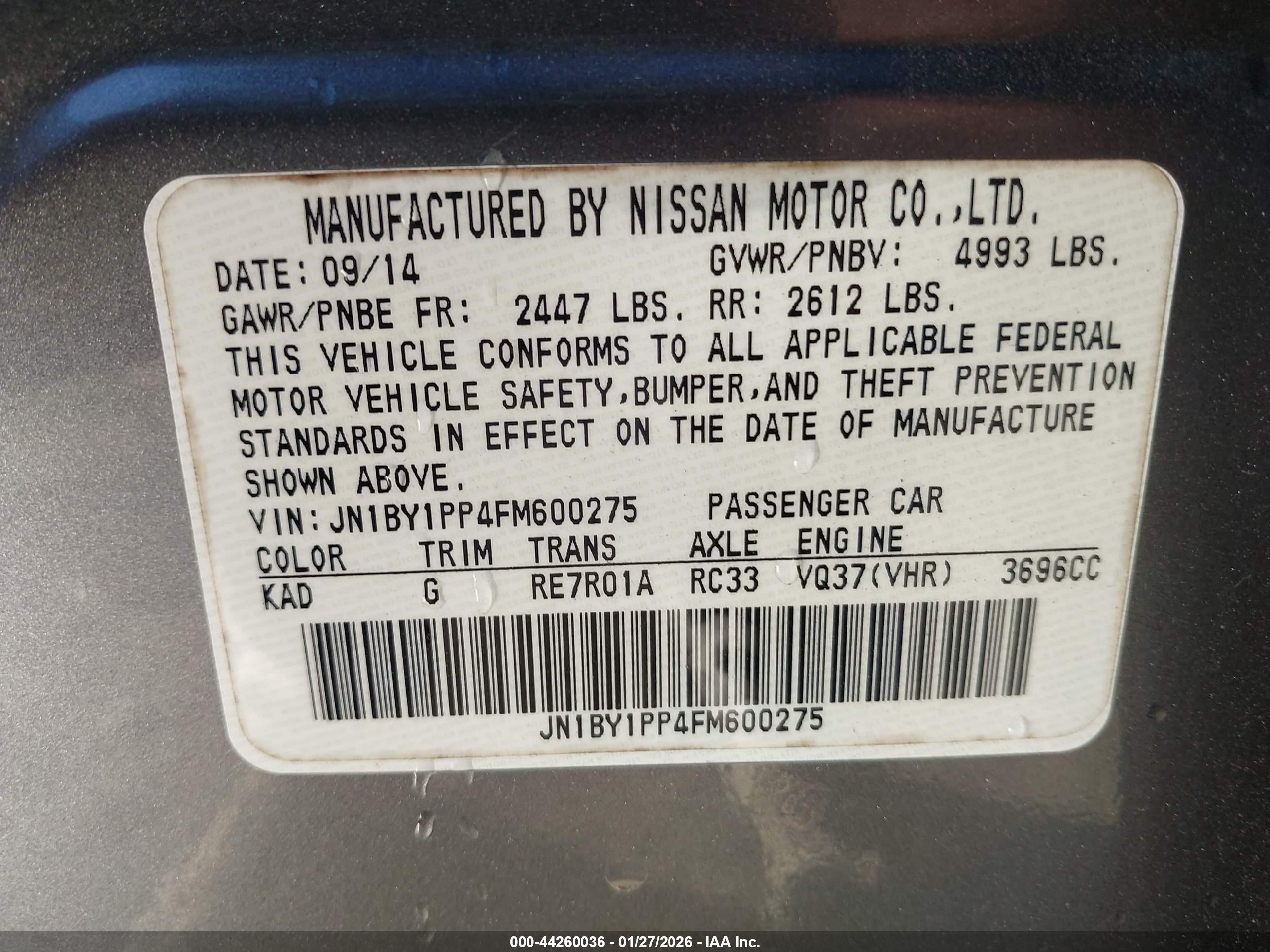 INFINITI Q70L image 9