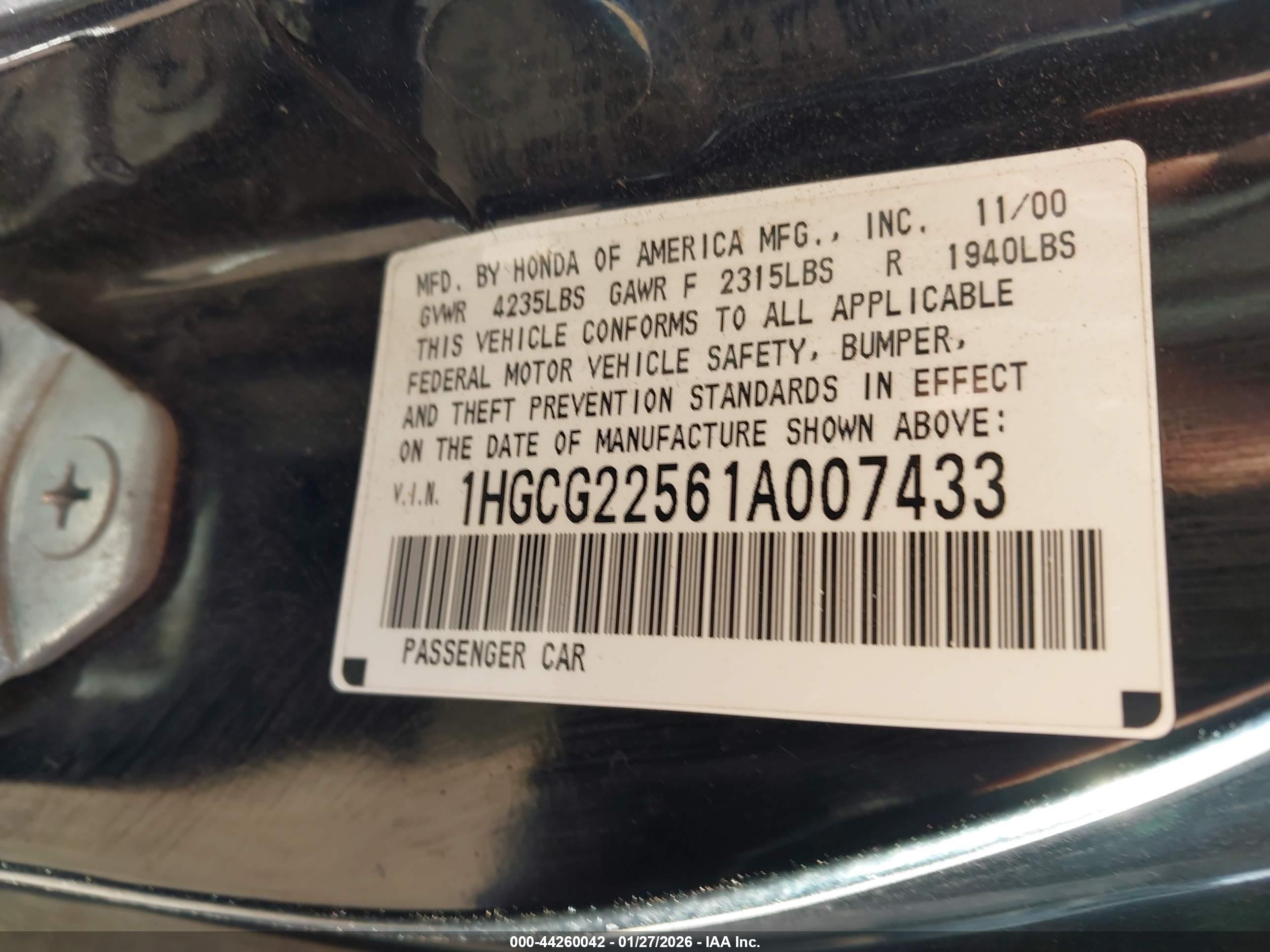 HONDA ACCORD image 9