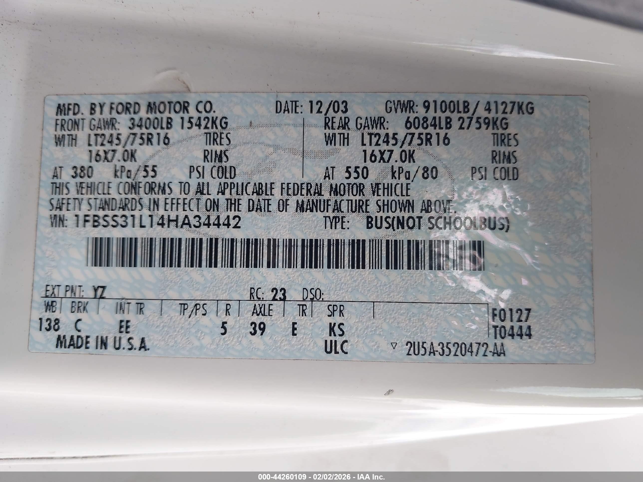 FORD E-350 image 9