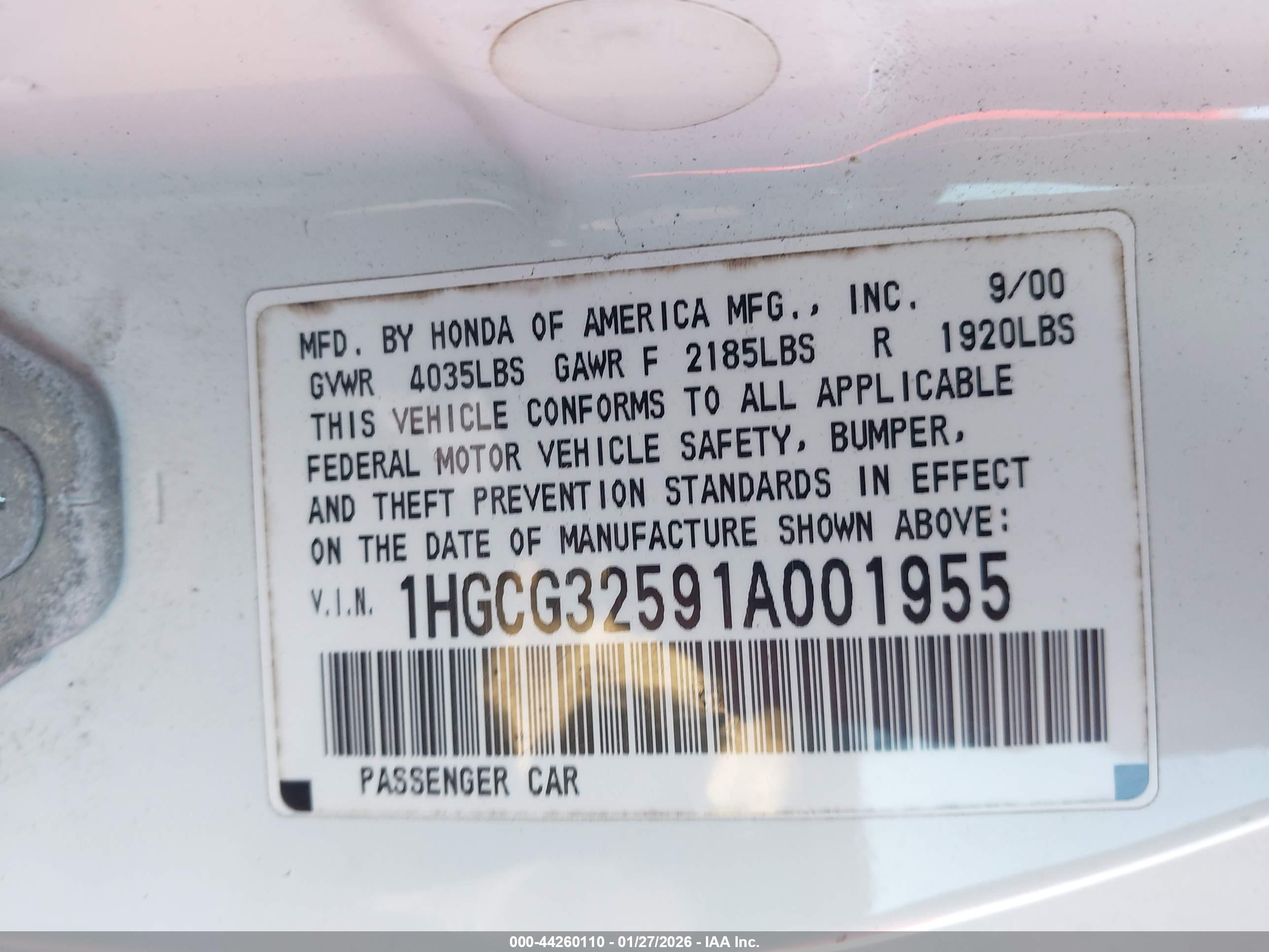 HONDA ACCORD image 9