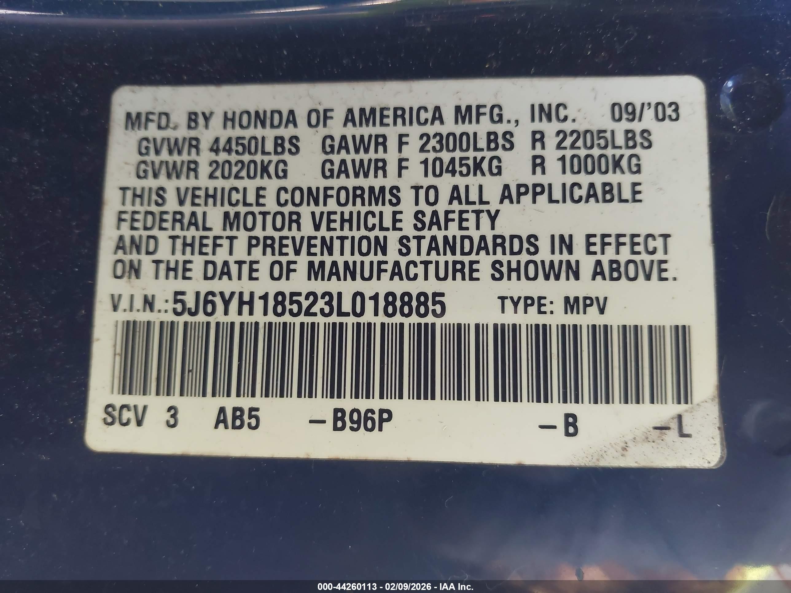 HONDA ELEMENT image 9