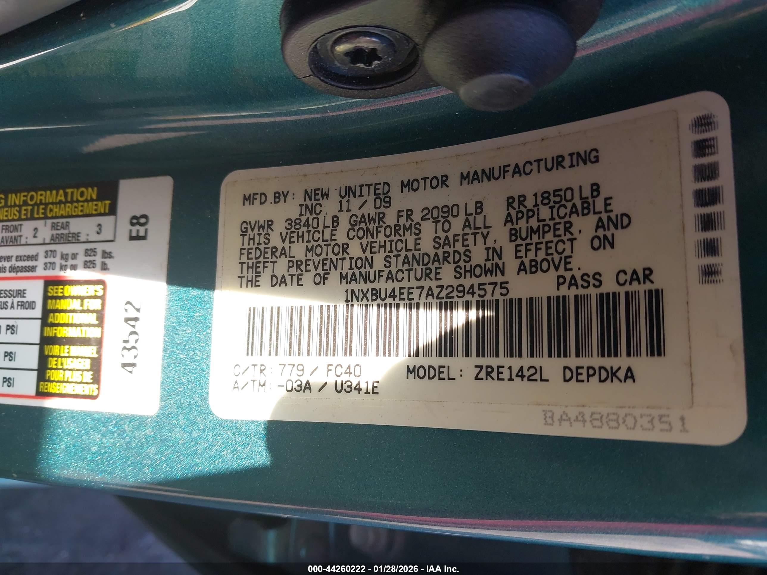 TOYOTA COROLLA image 9