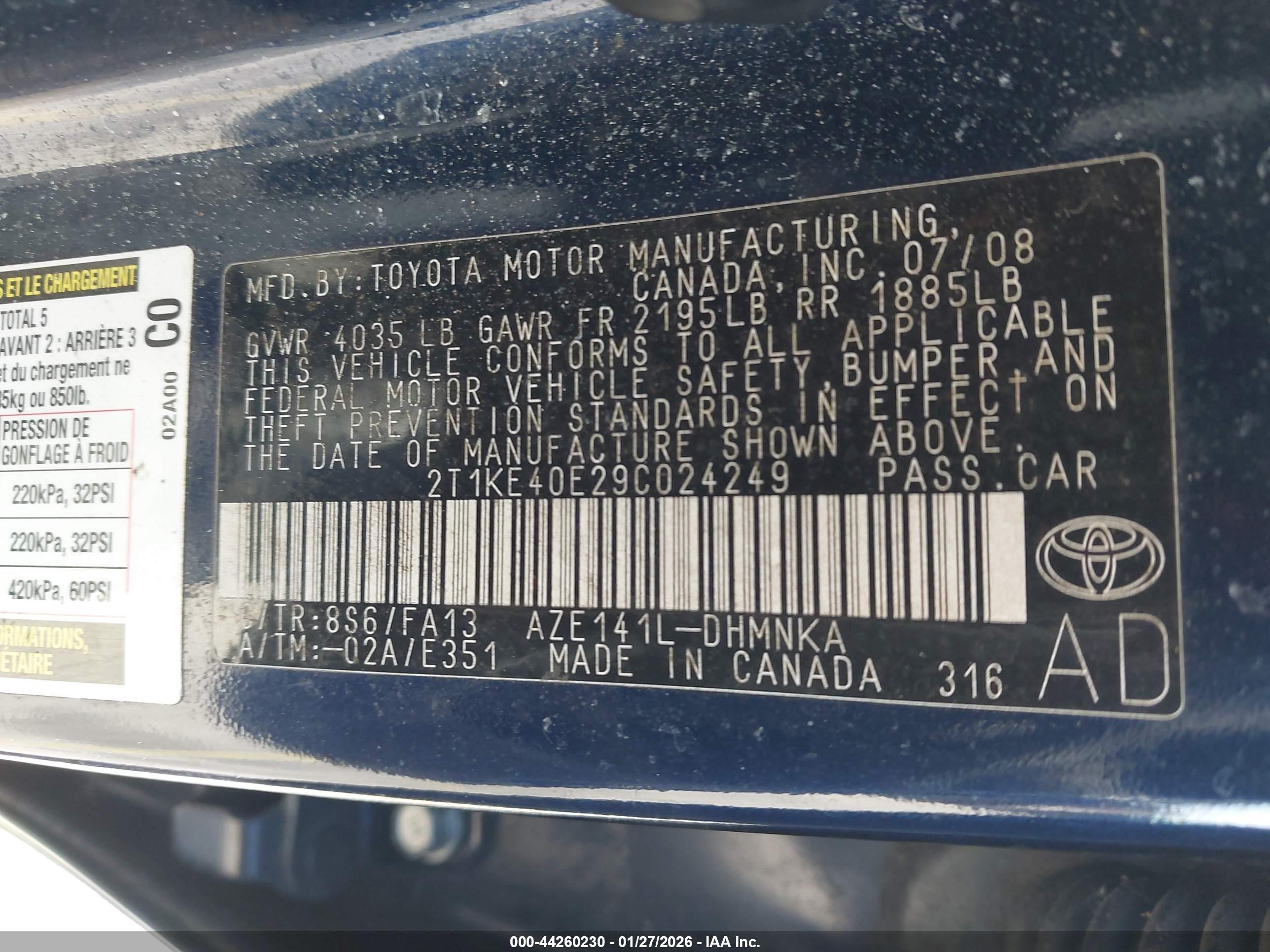 TOYOTA MATRIX image 9
