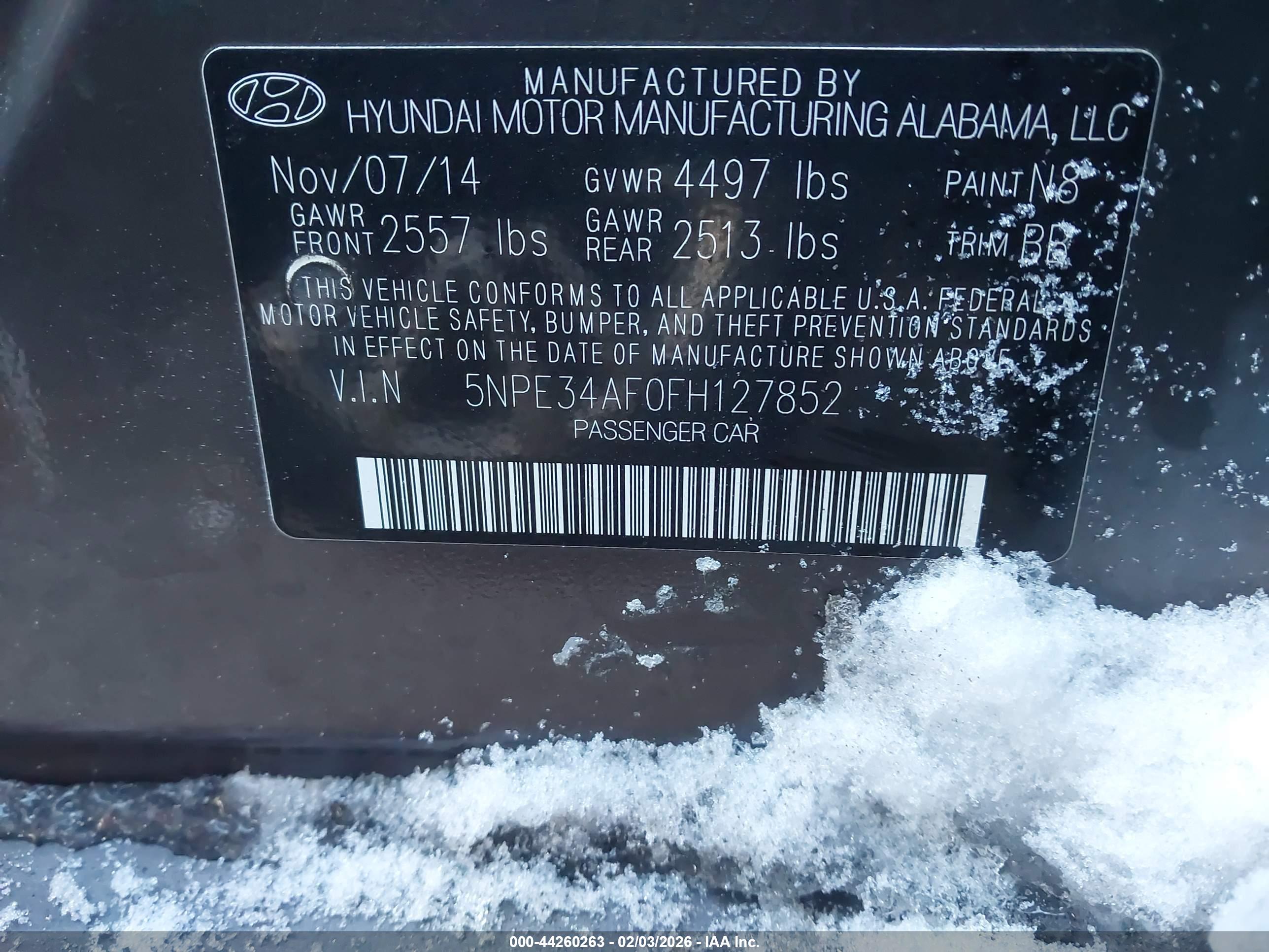 HYUNDAI SONATA image 9