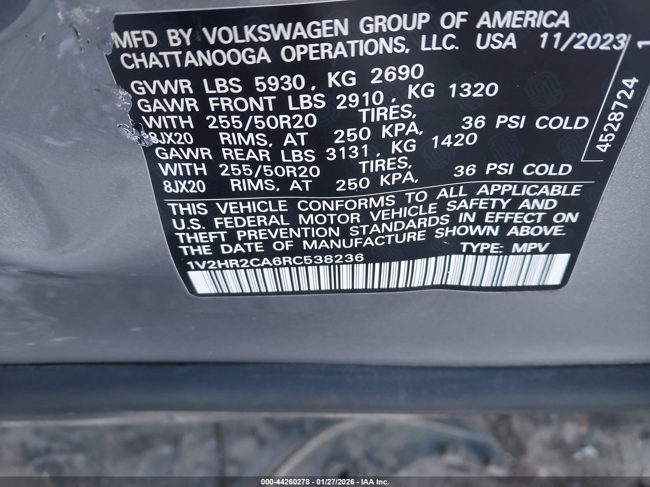 VOLKSWAGEN ATLAS image 9