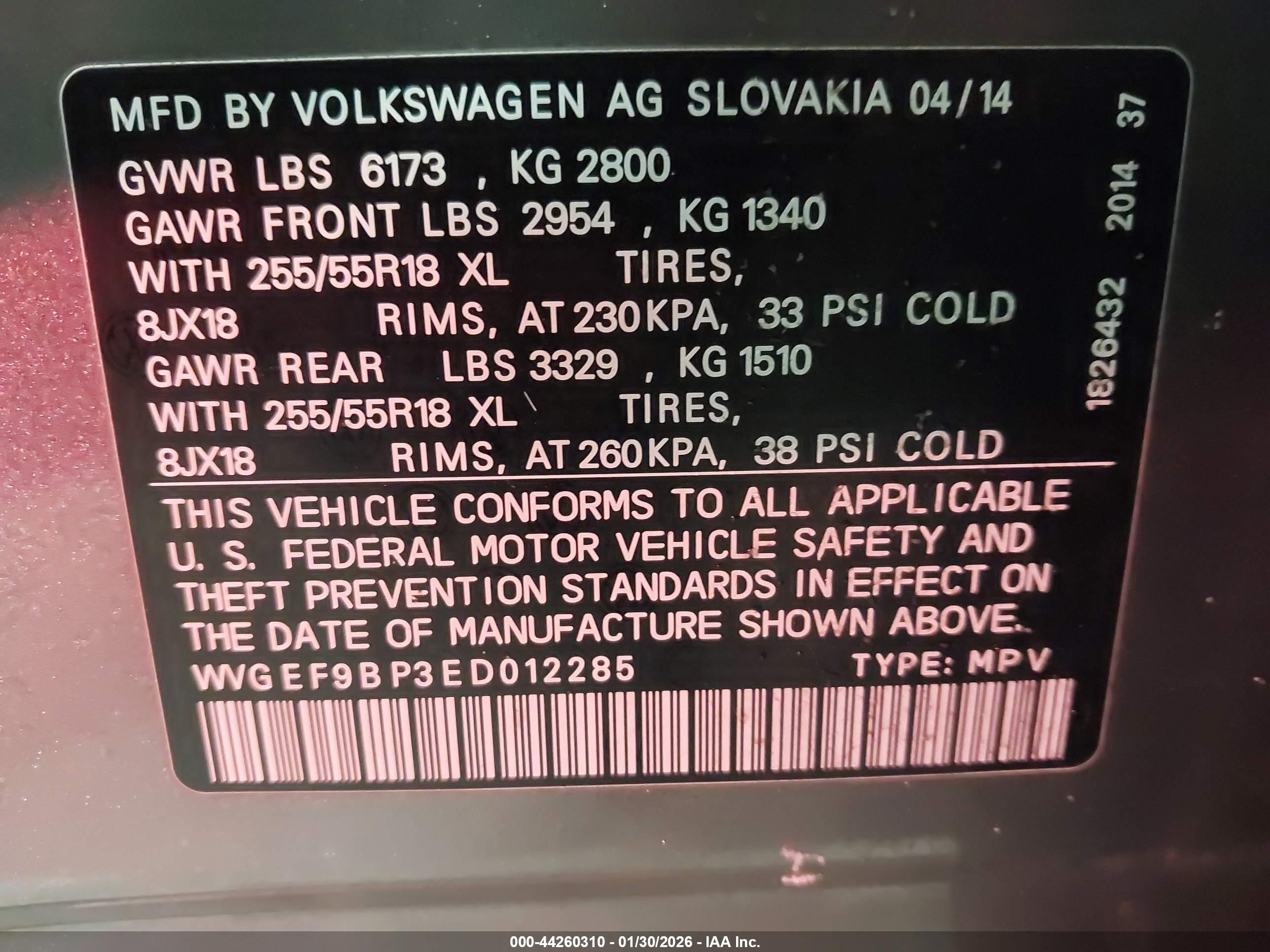 VOLKSWAGEN TOUAREG image 9