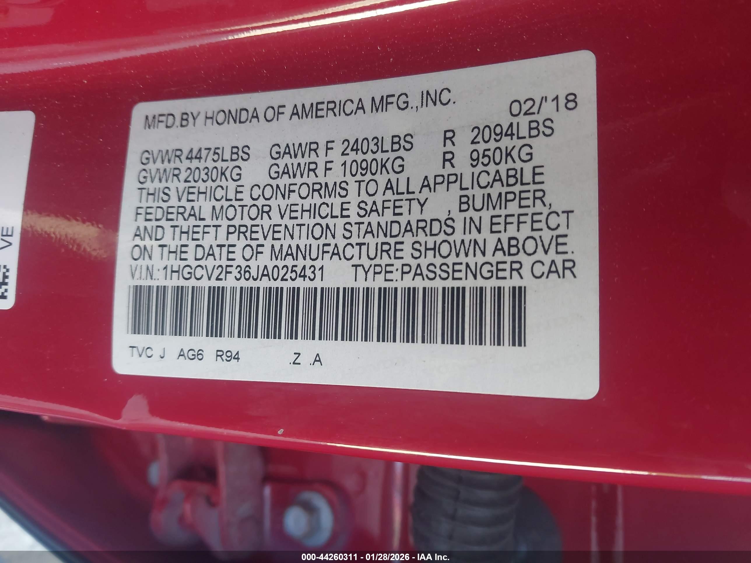 HONDA ACCORD image 9
