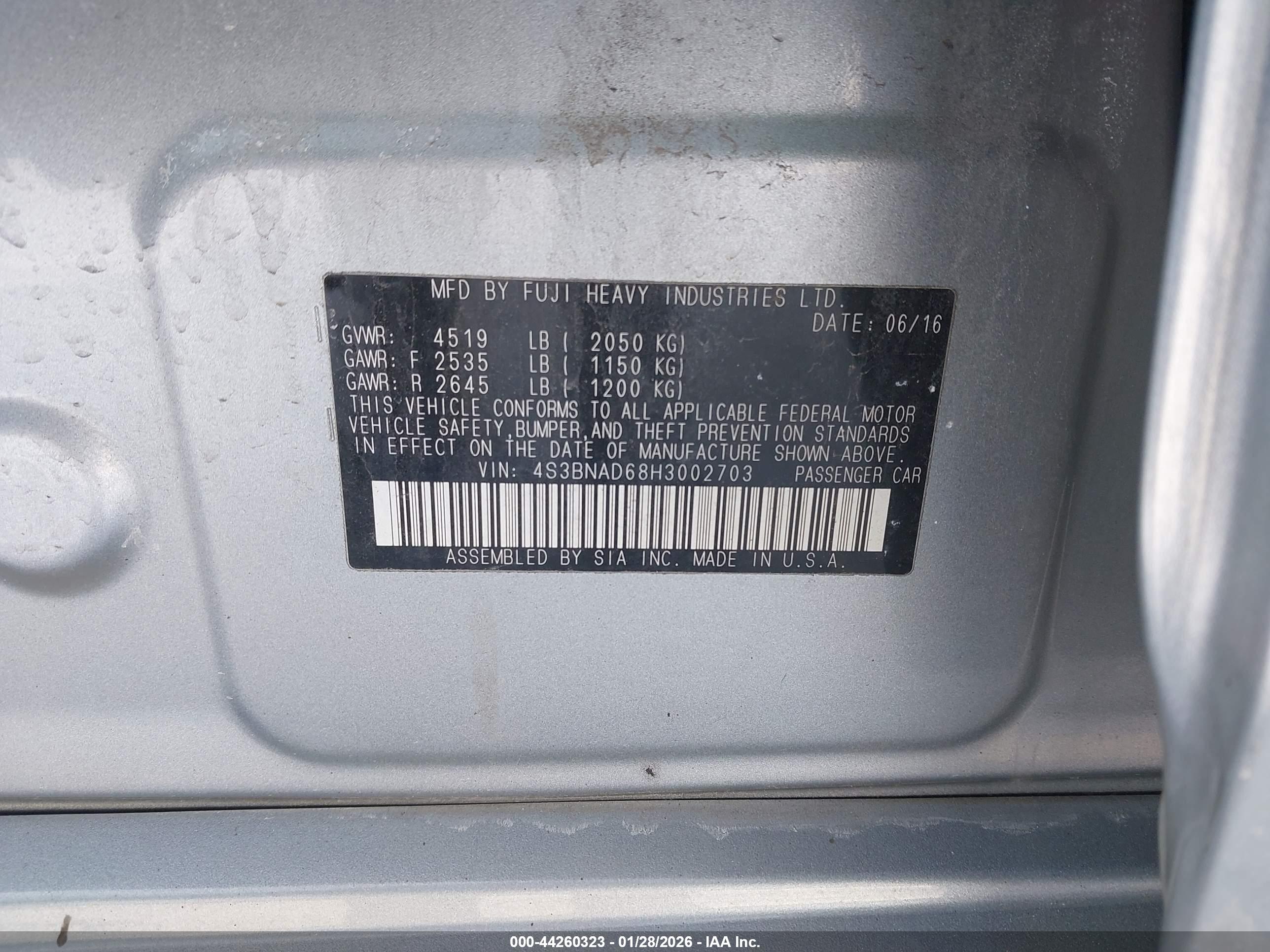 SUBARU LEGACY image 9