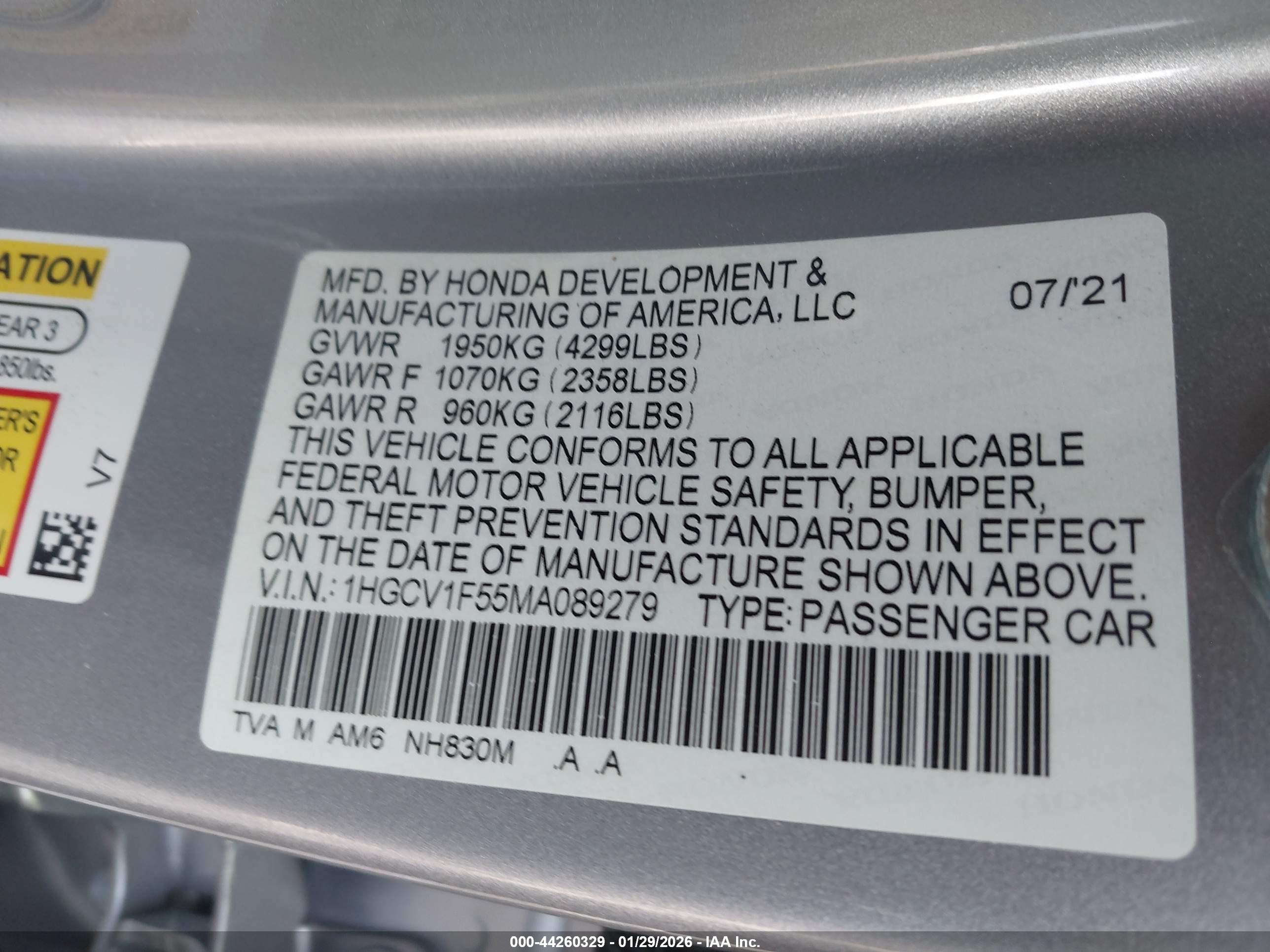 HONDA ACCORD image 9
