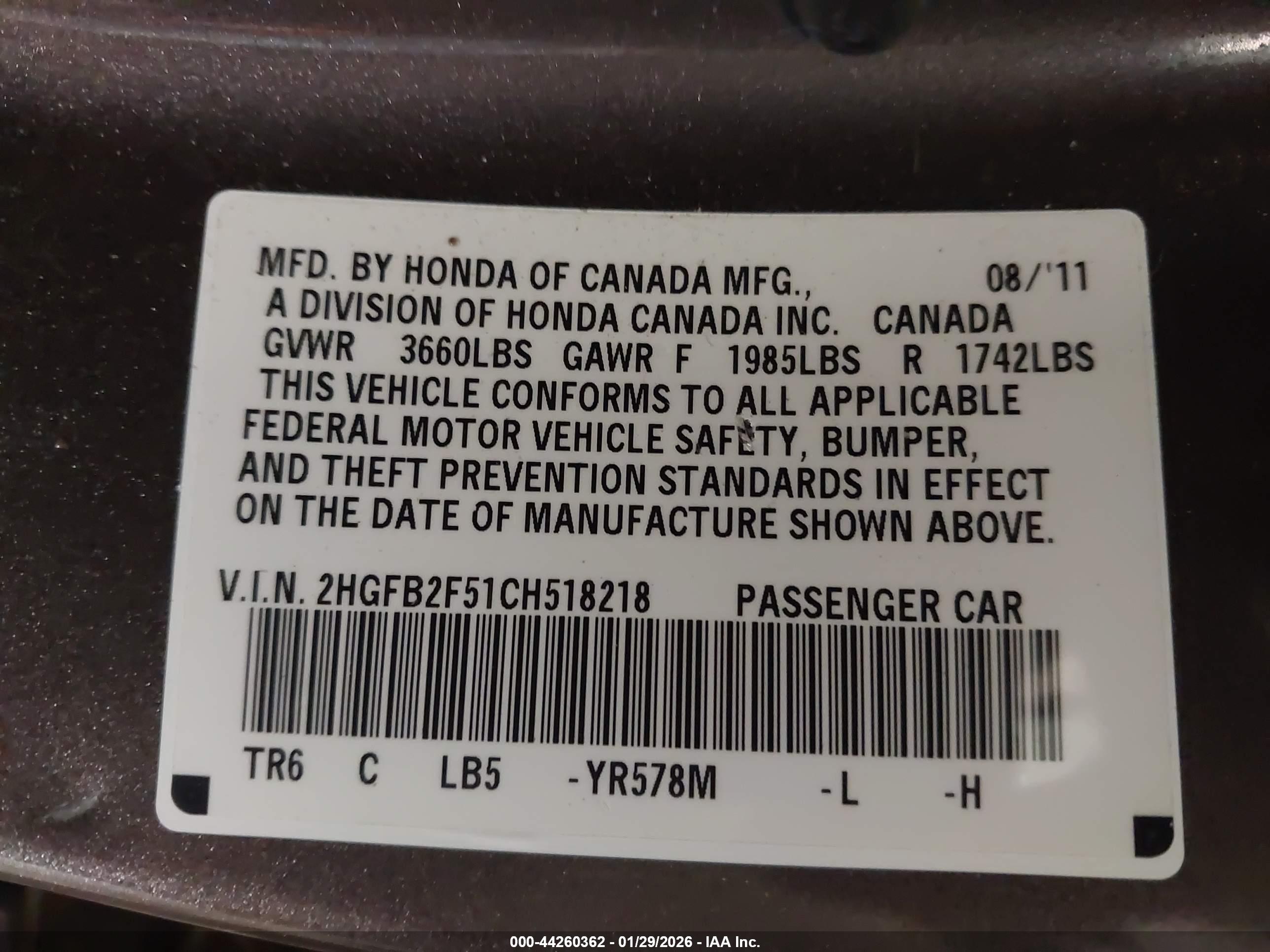 HONDA CIVIC image 9