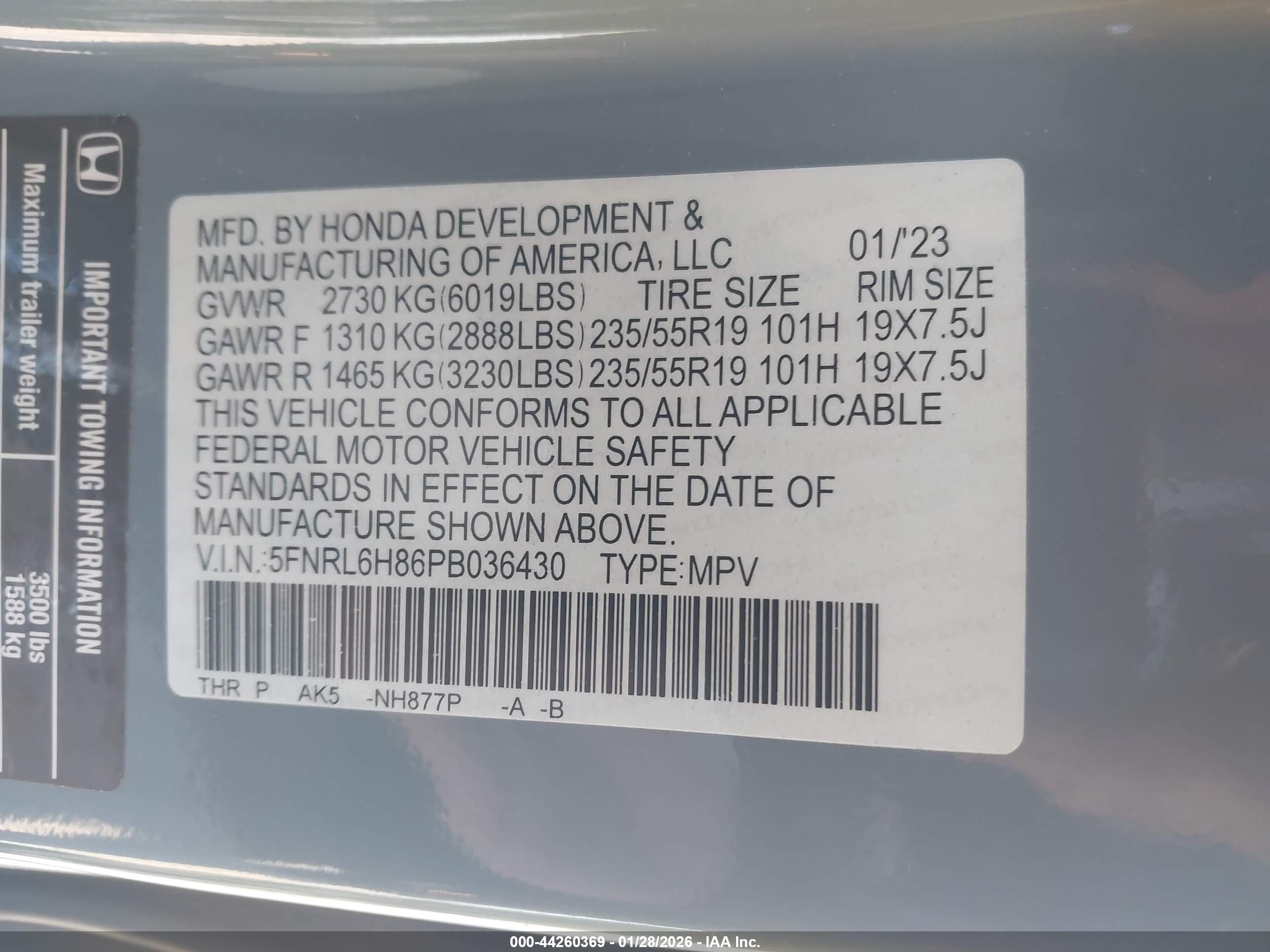HONDA ODYSSEY image 9