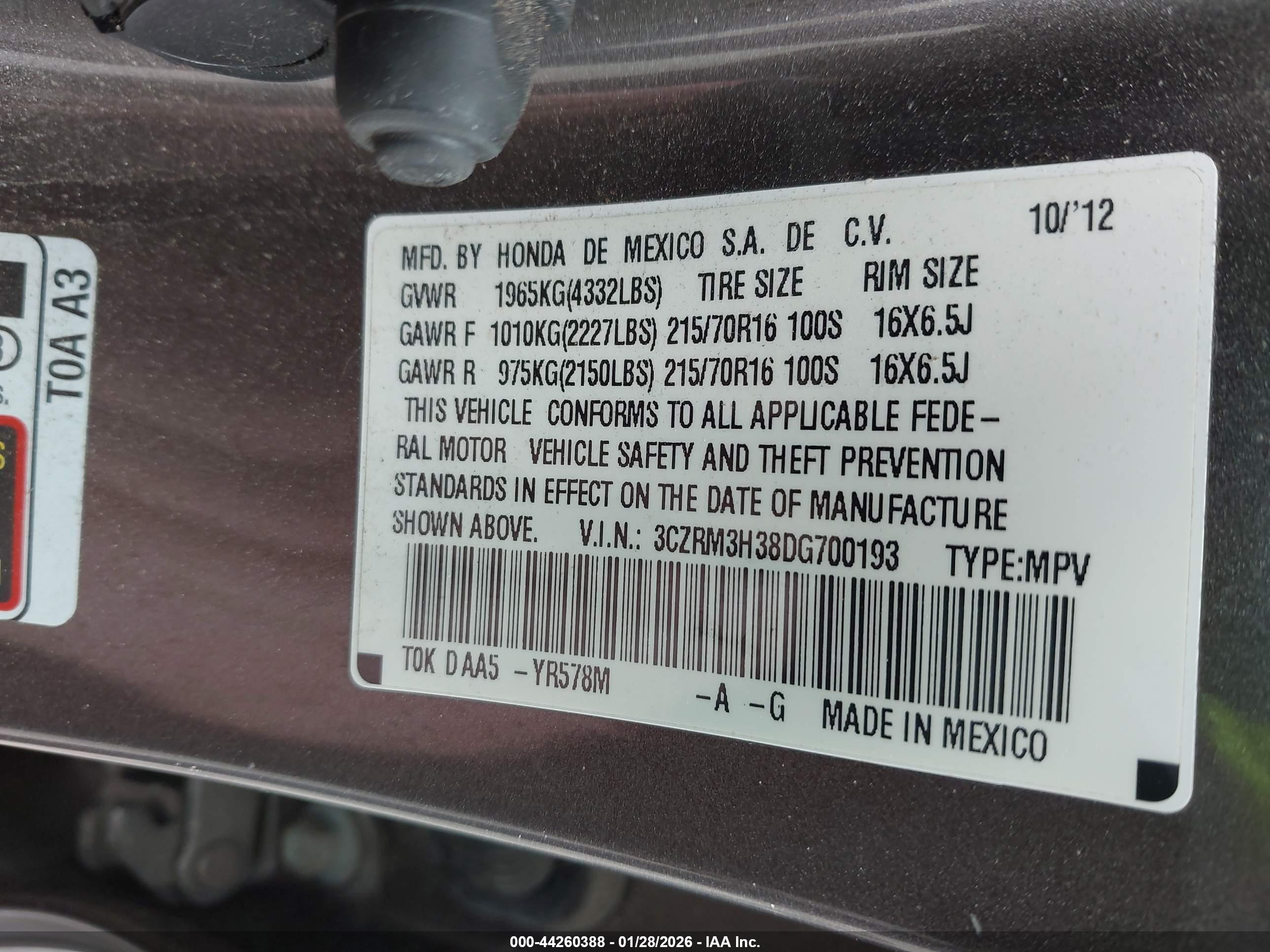 HONDA CR-V image 9