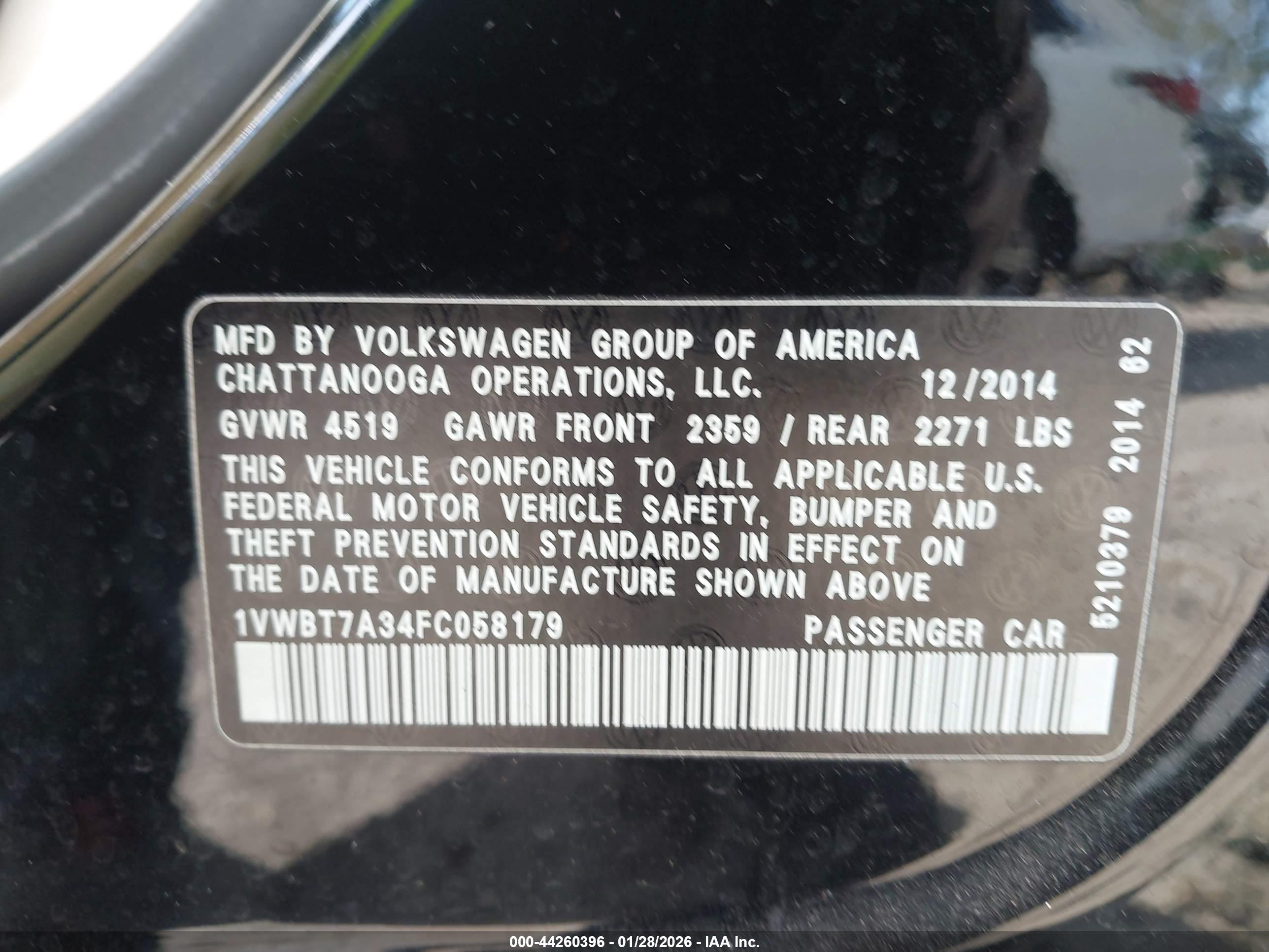 VOLKSWAGEN PASSAT image 9