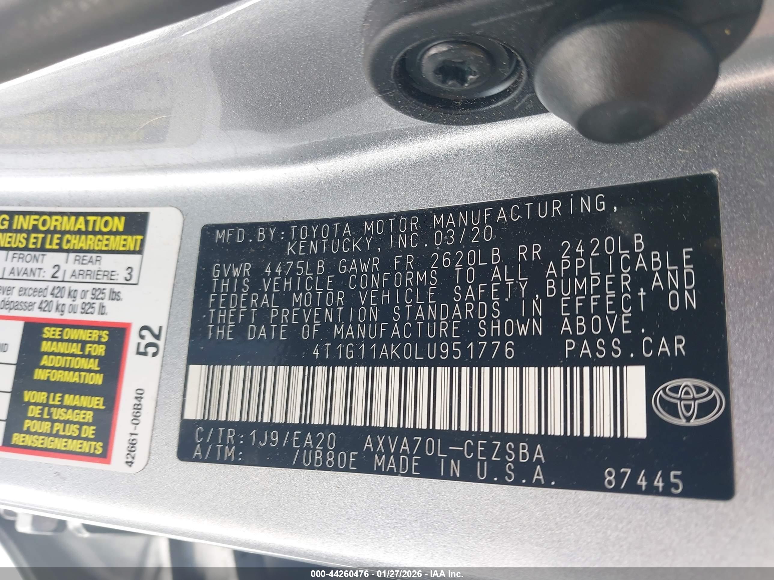 TOYOTA CAMRY image 9
