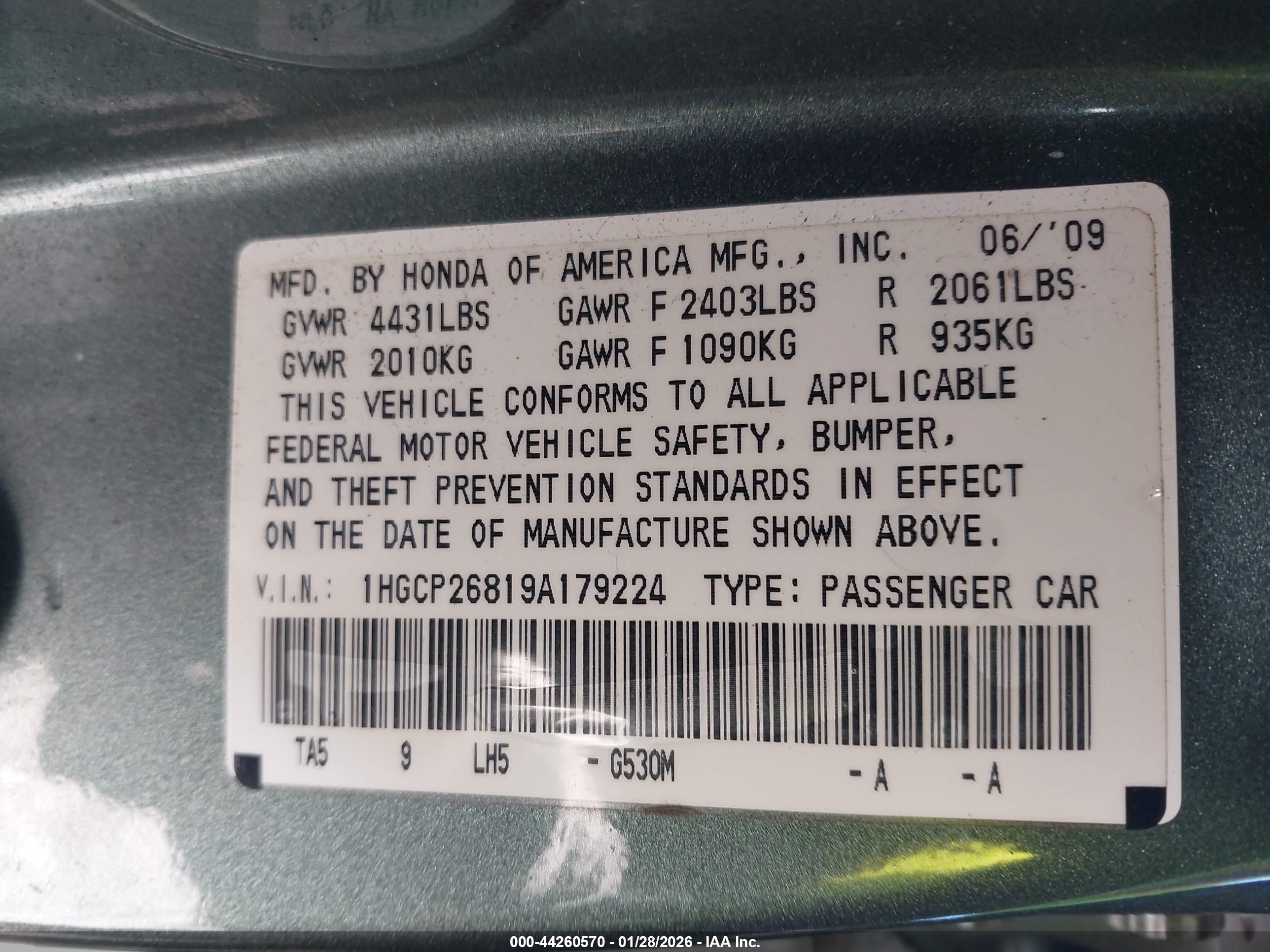 HONDA ACCORD image 9