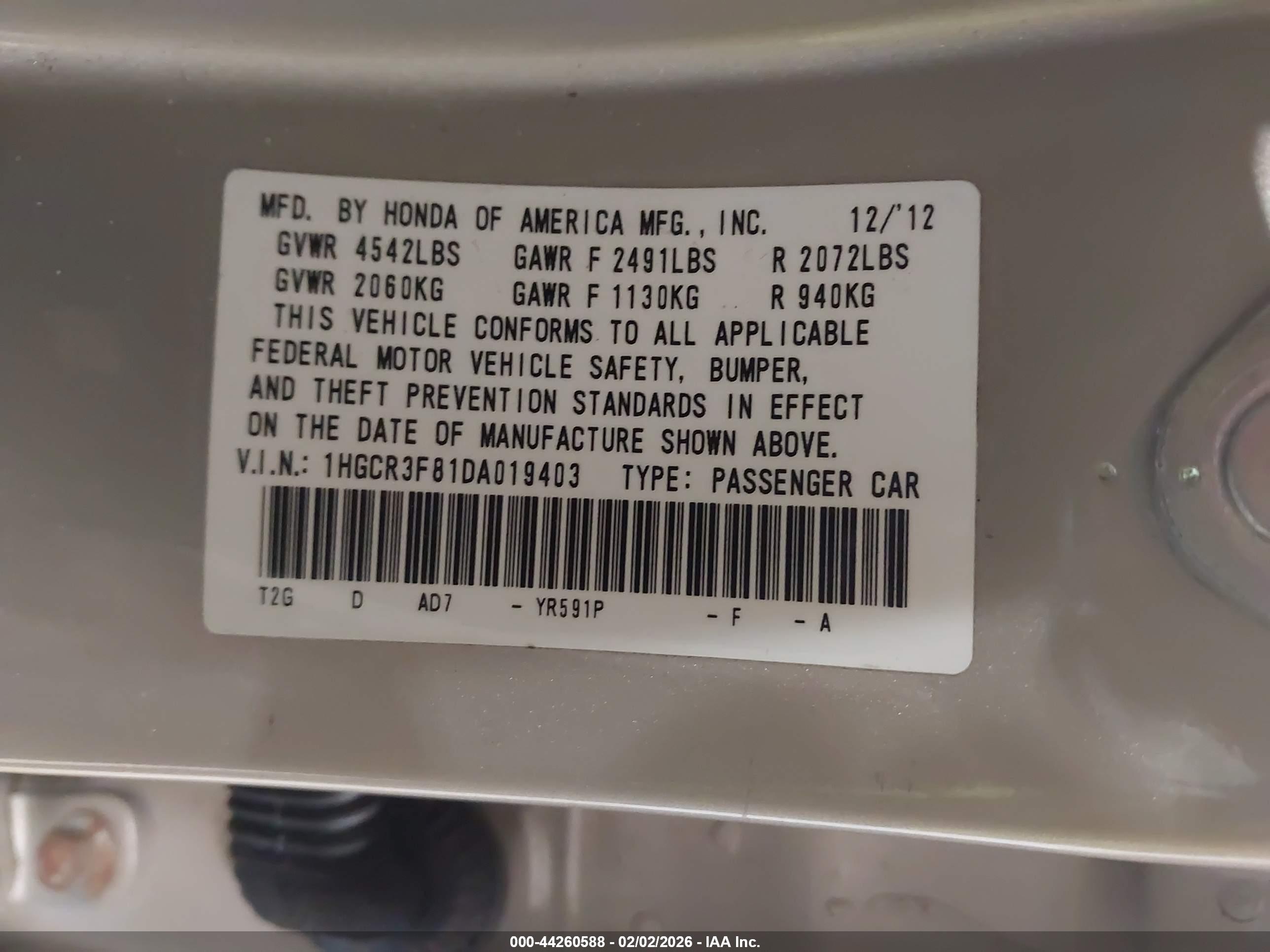 HONDA ACCORD image 9