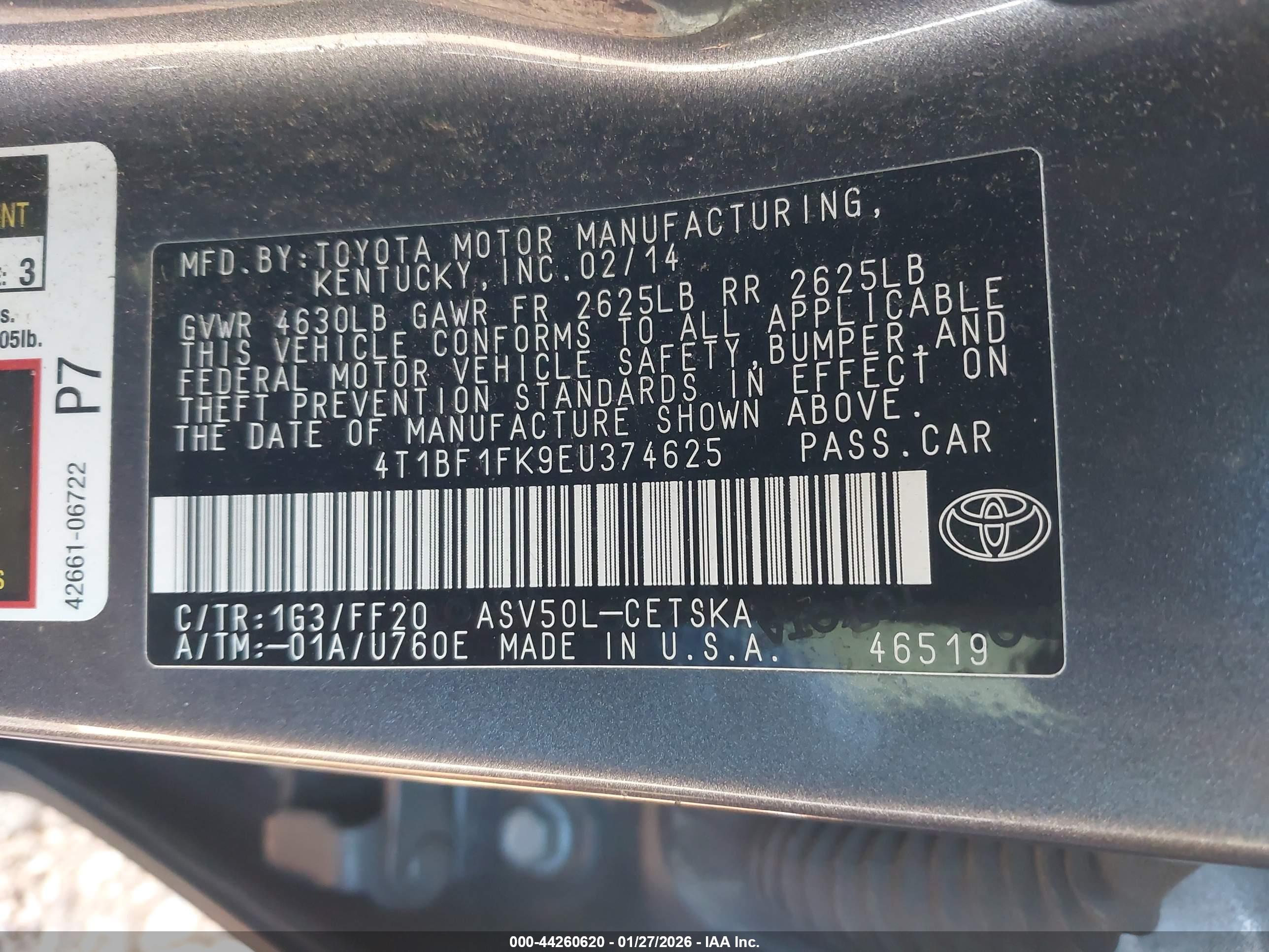 TOYOTA CAMRY image 9