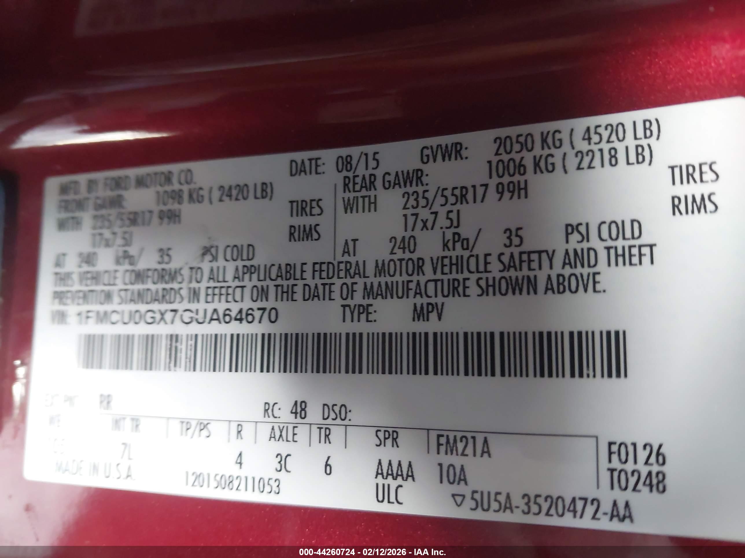 FORD ESCAPE image 9