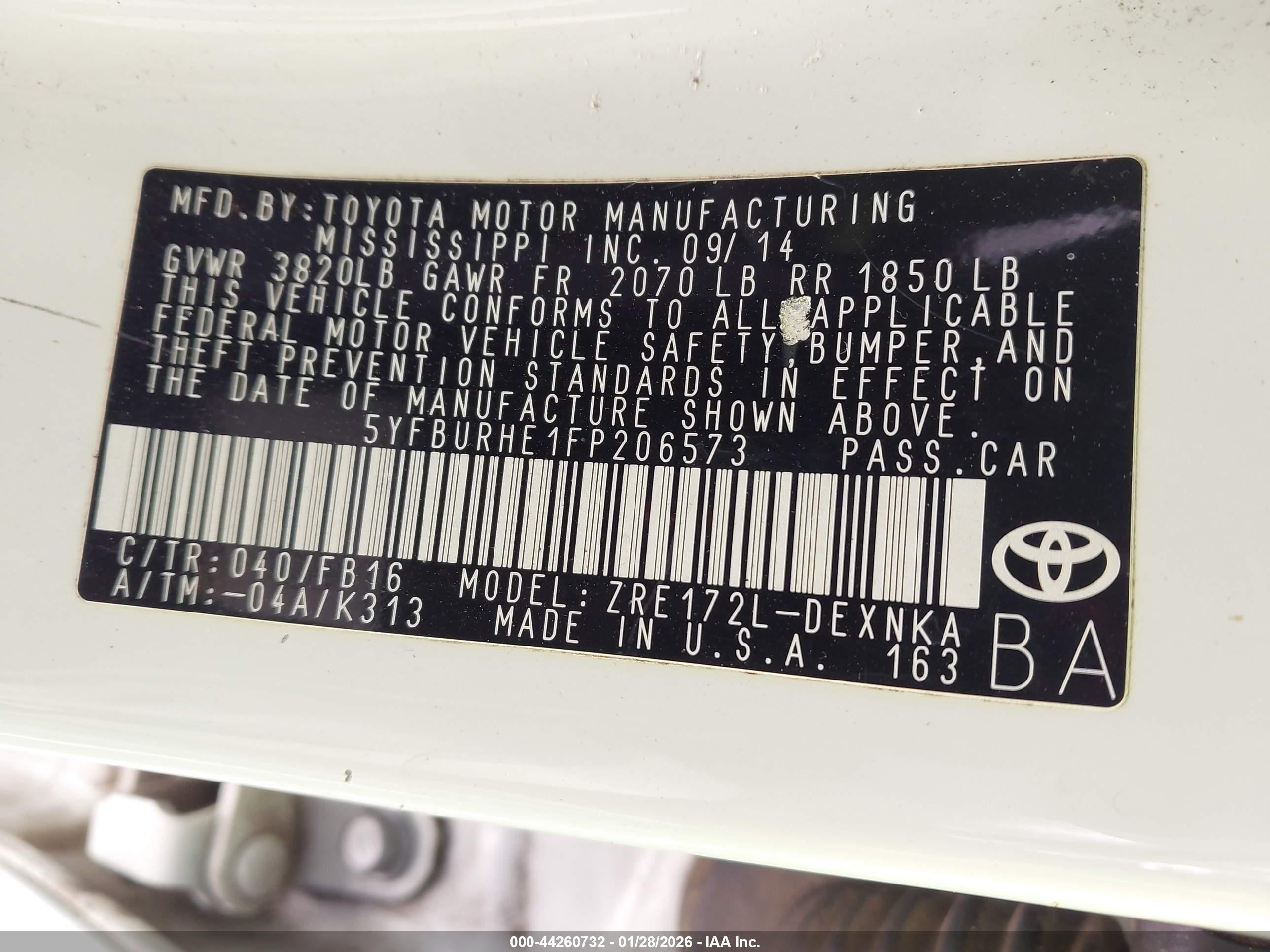 TOYOTA COROLLA image 9