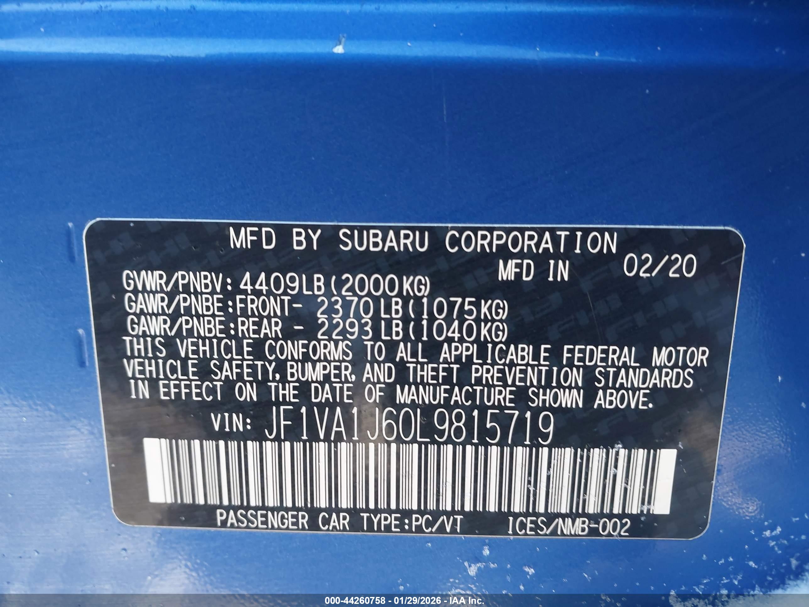 SUBARU WRX image 9