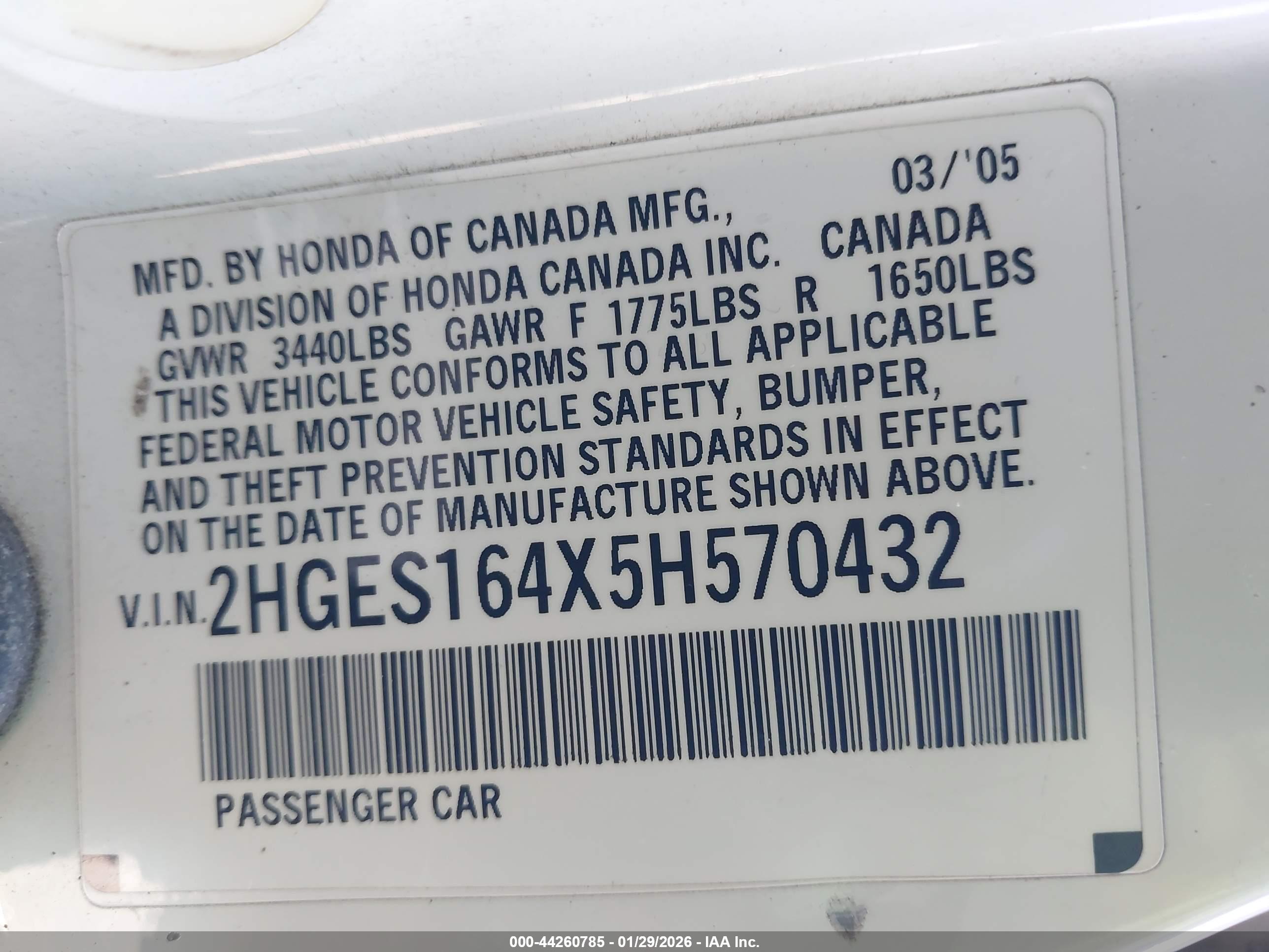 HONDA CIVIC image 9