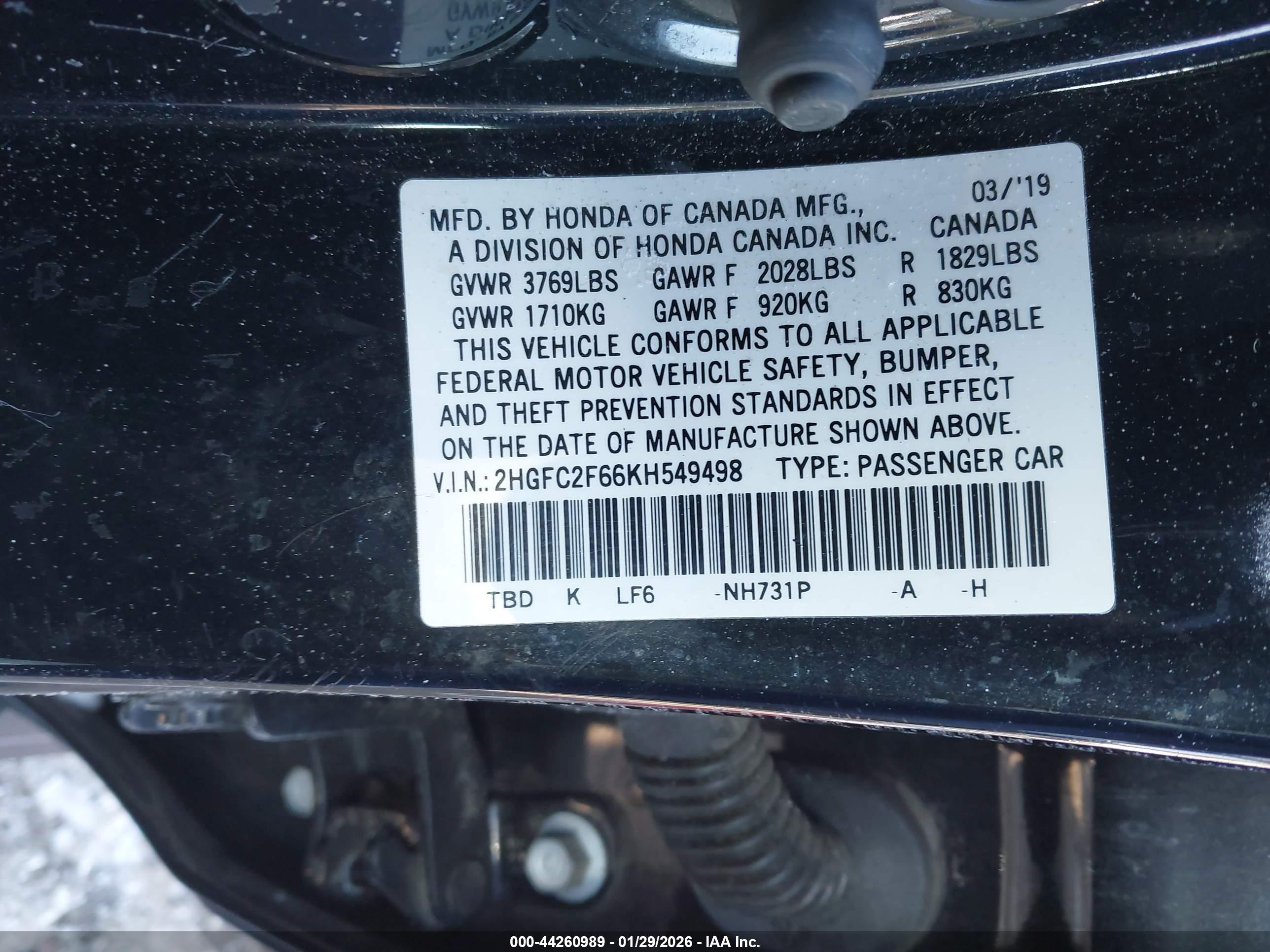 HONDA CIVIC image 9