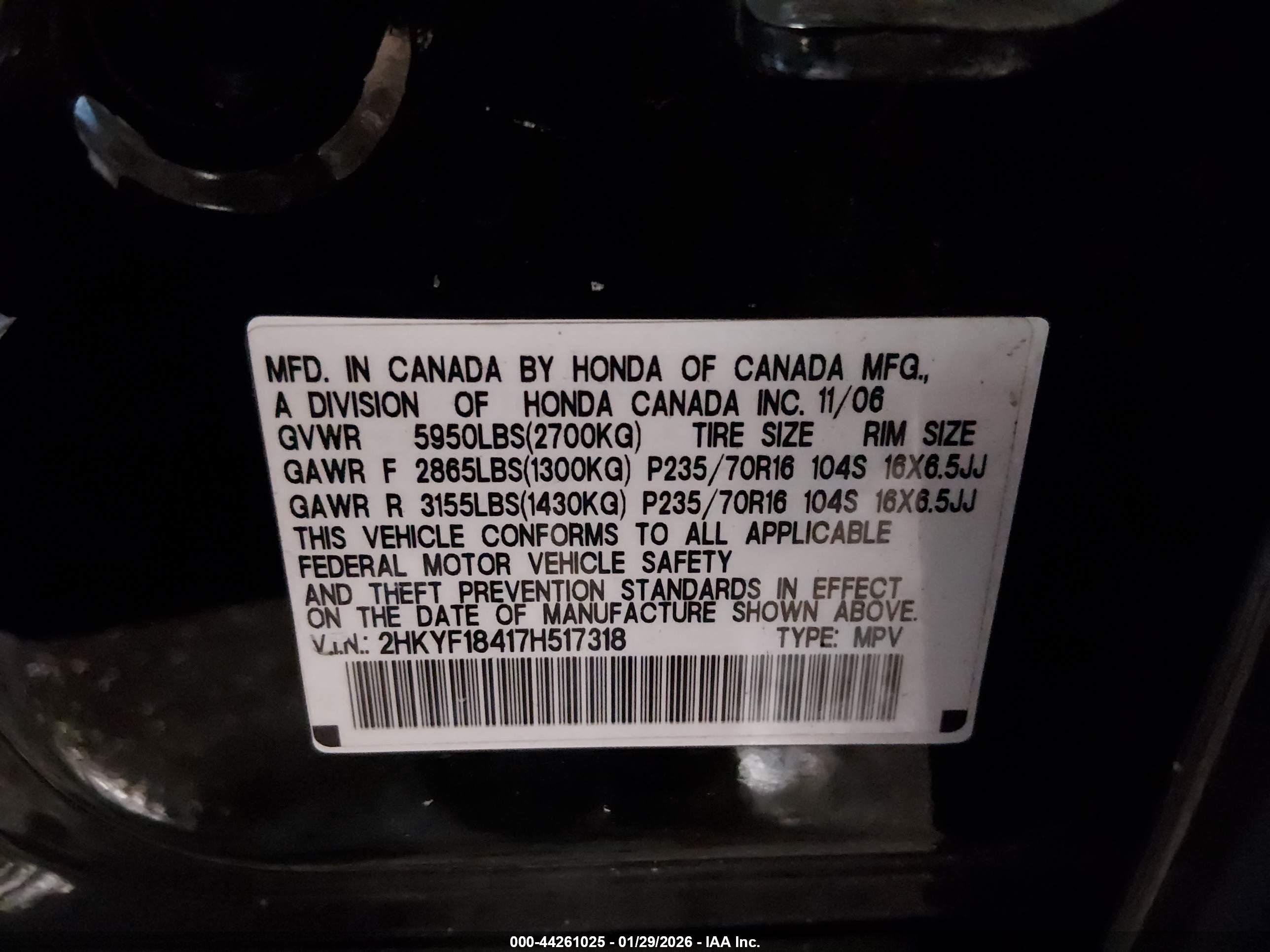HONDA PILOT image 9