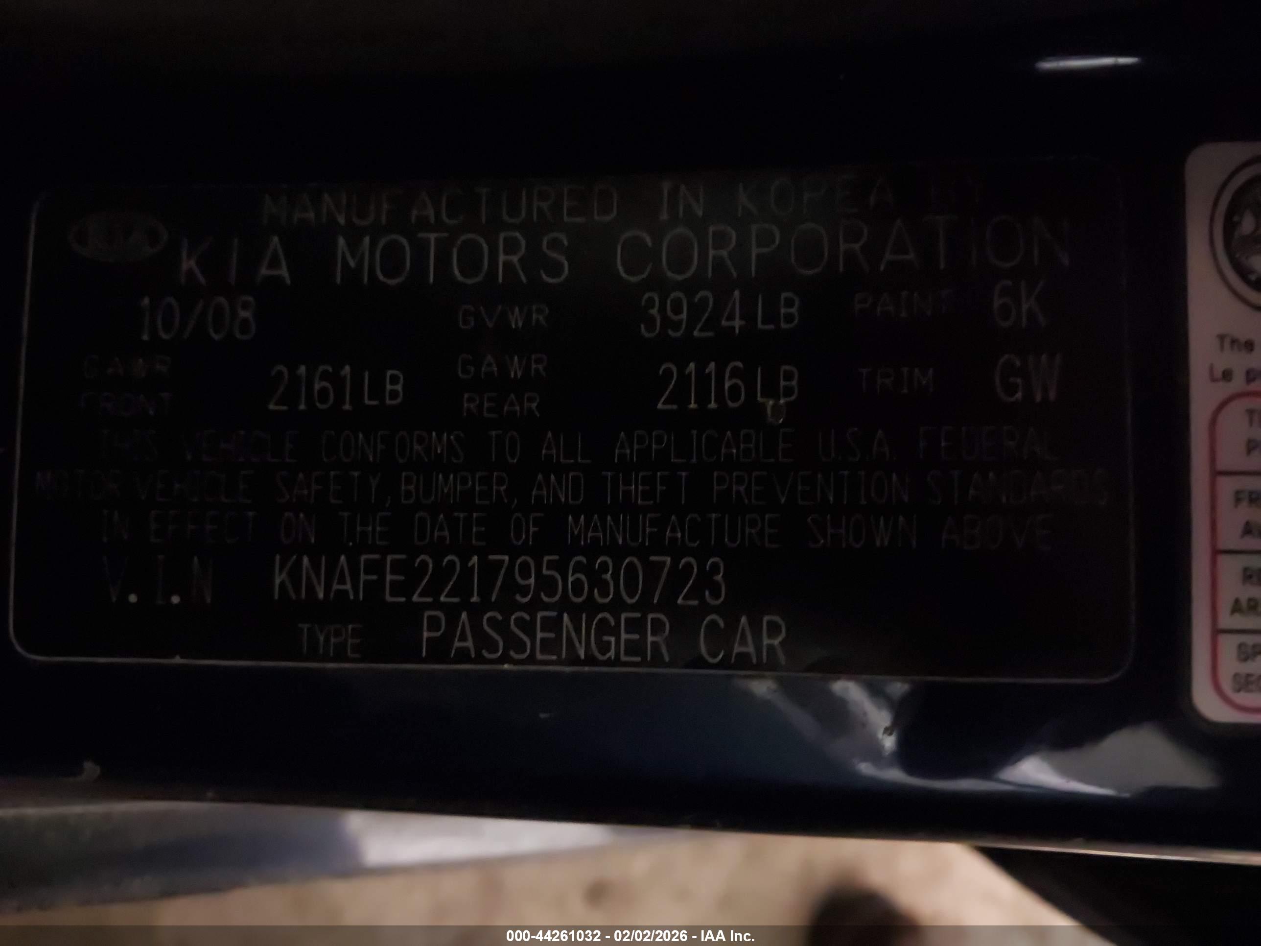 KIA SPECTRA image 9