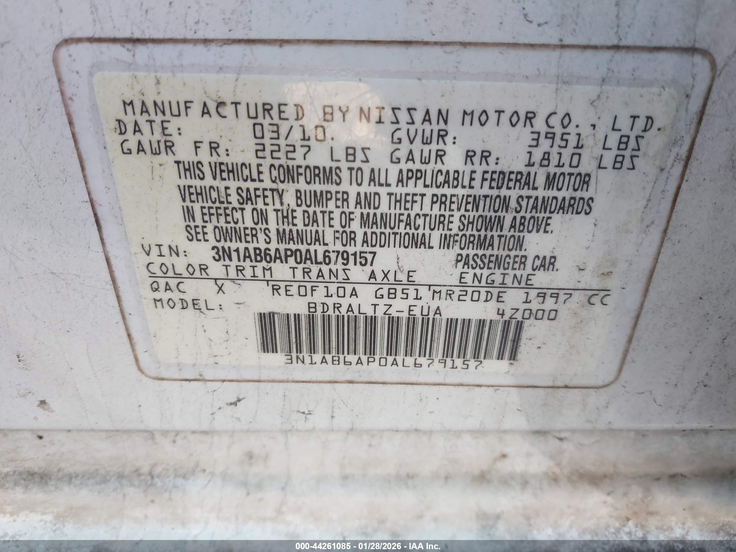 NISSAN SENTRA image 9