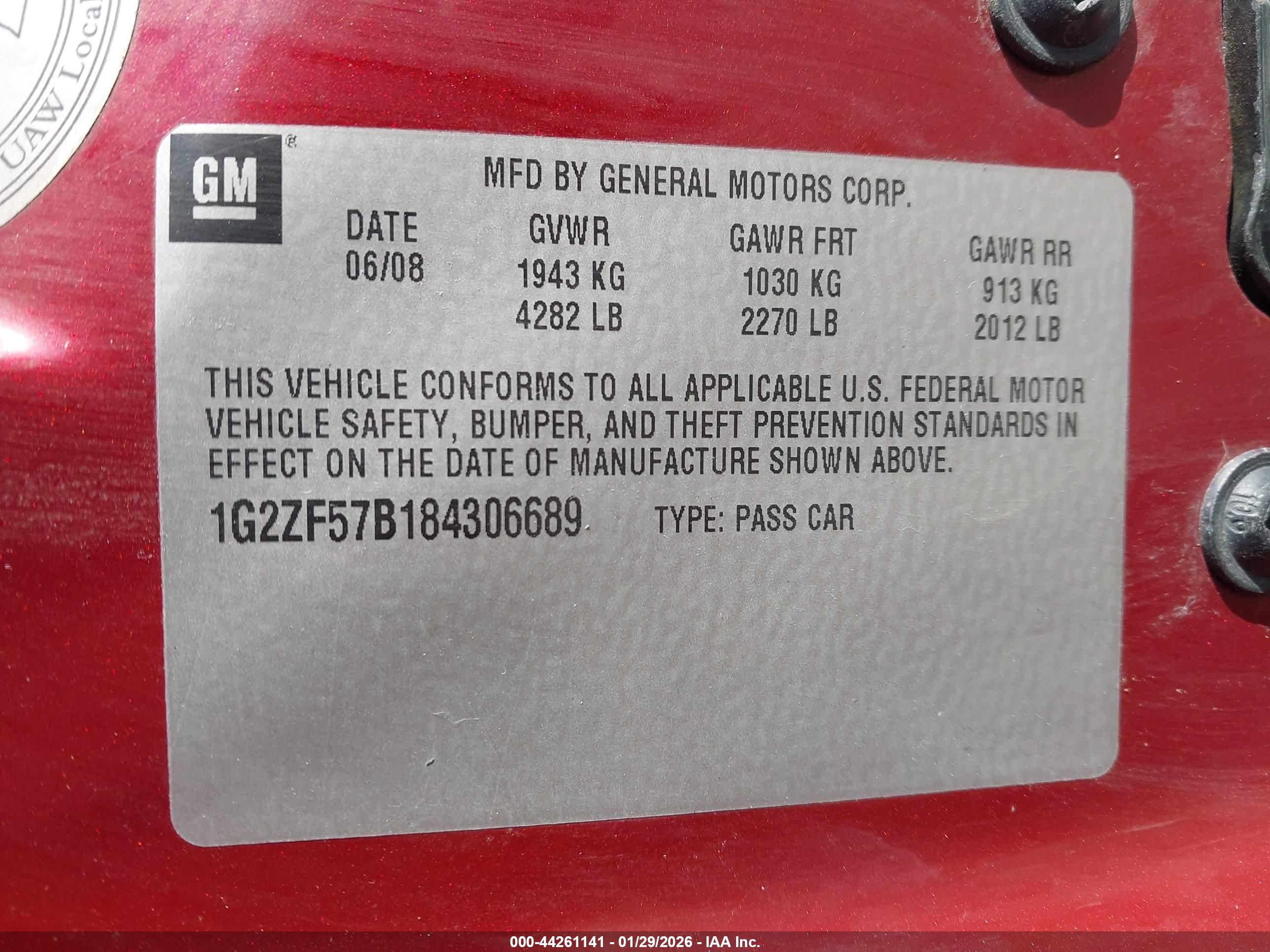 PONTIAC G6 image 9