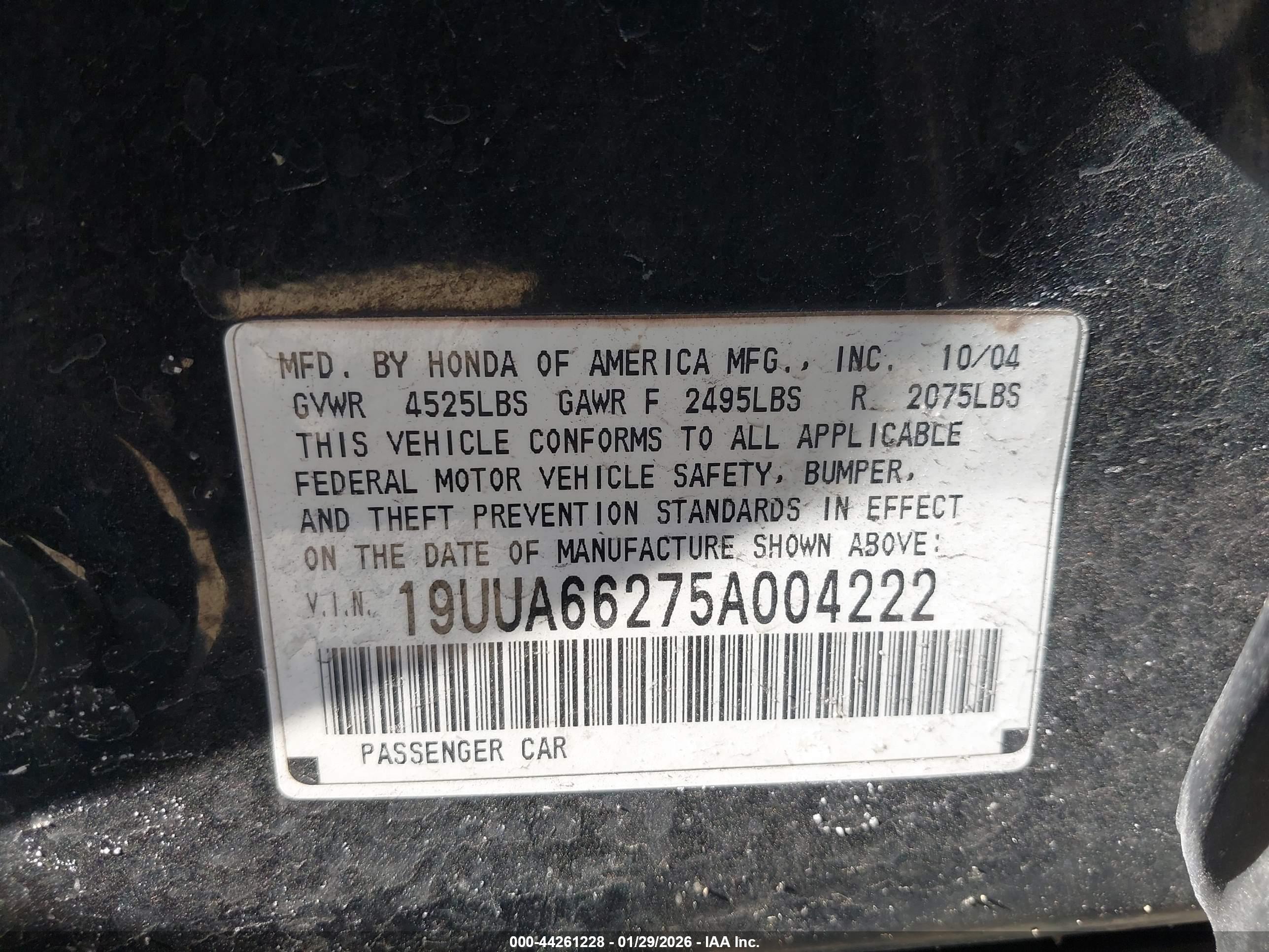 ACURA TL image 9
