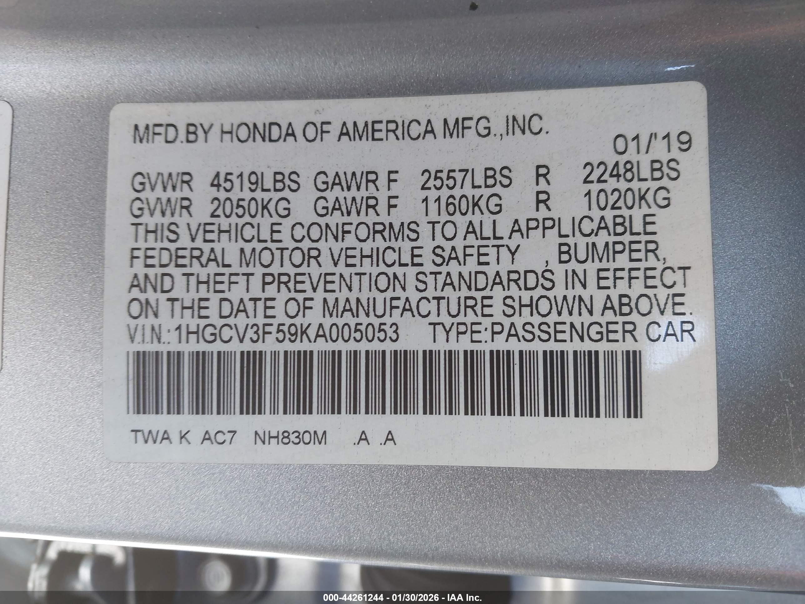 HONDA ACCORD image 9