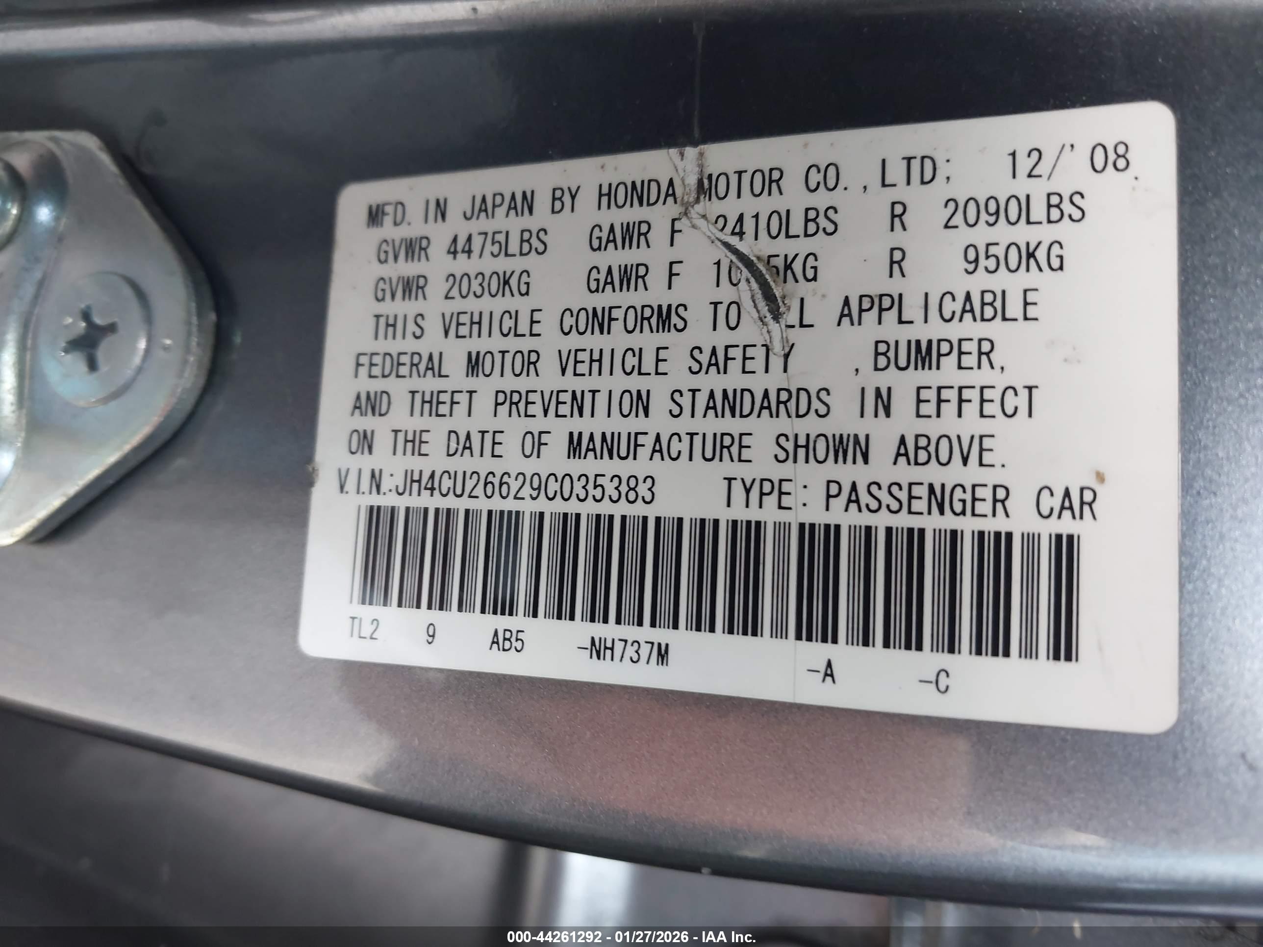 ACURA TSX image 9