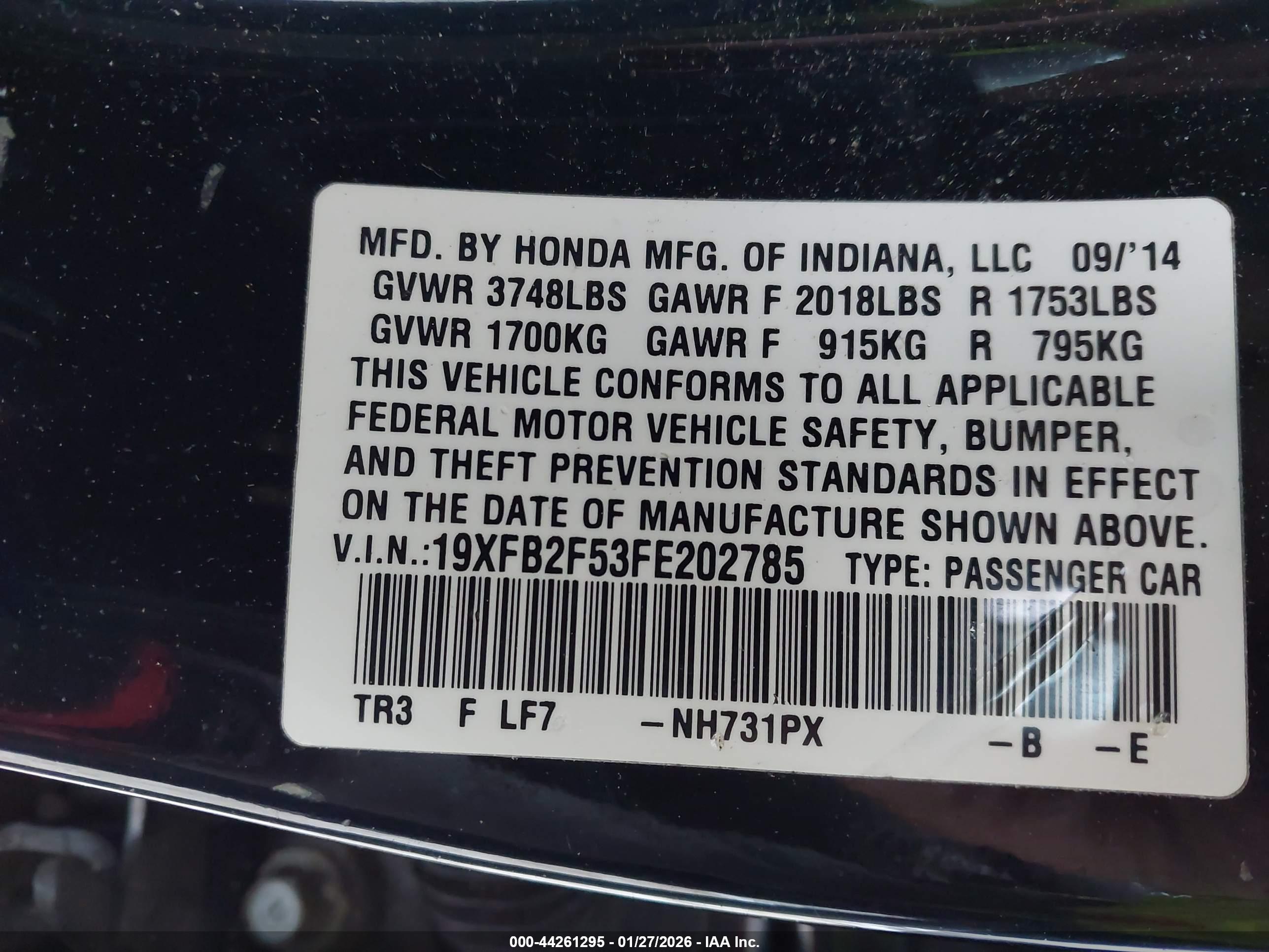 HONDA CIVIC image 9