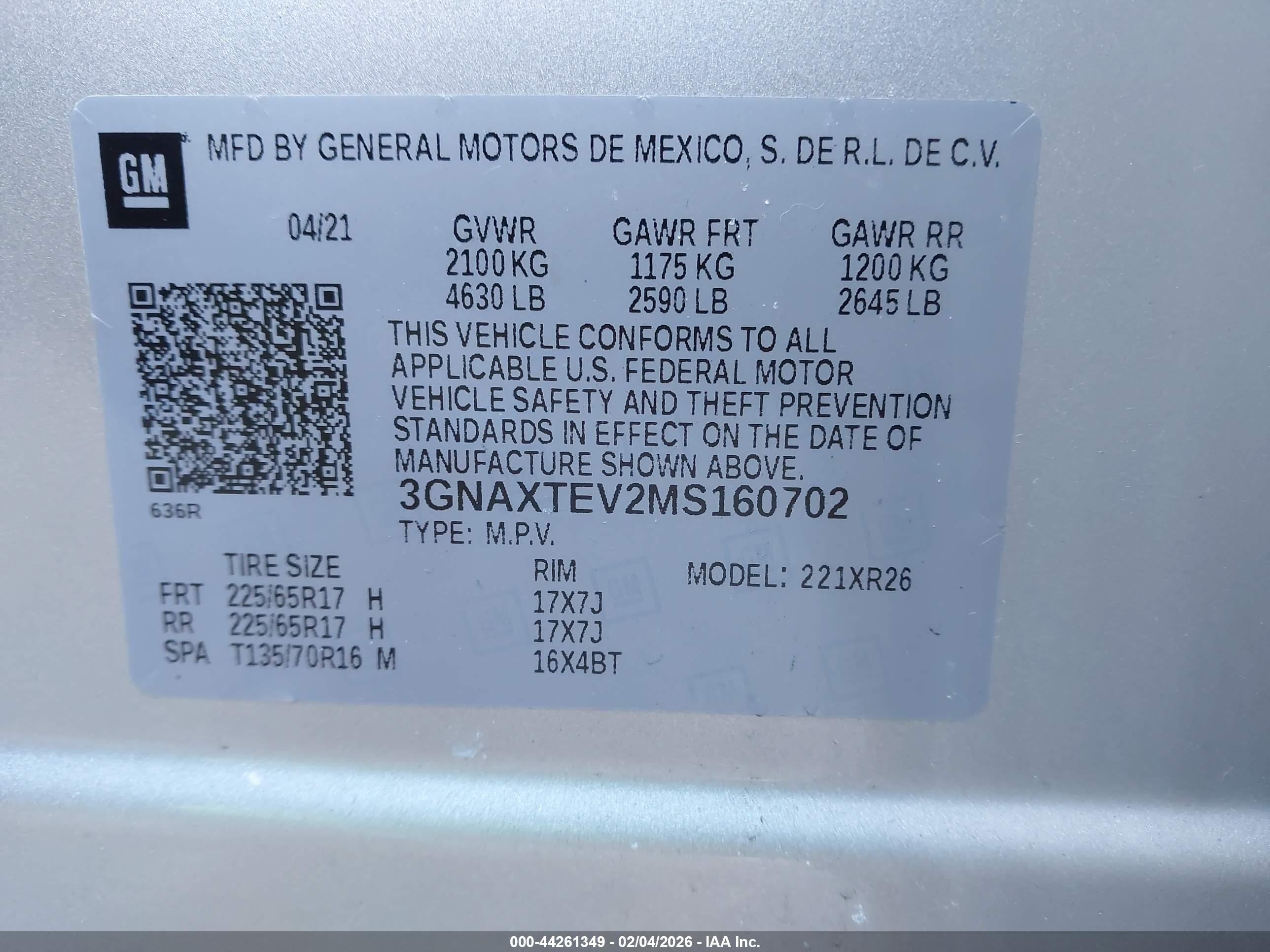 CHEVROLET EQUINOX image 9