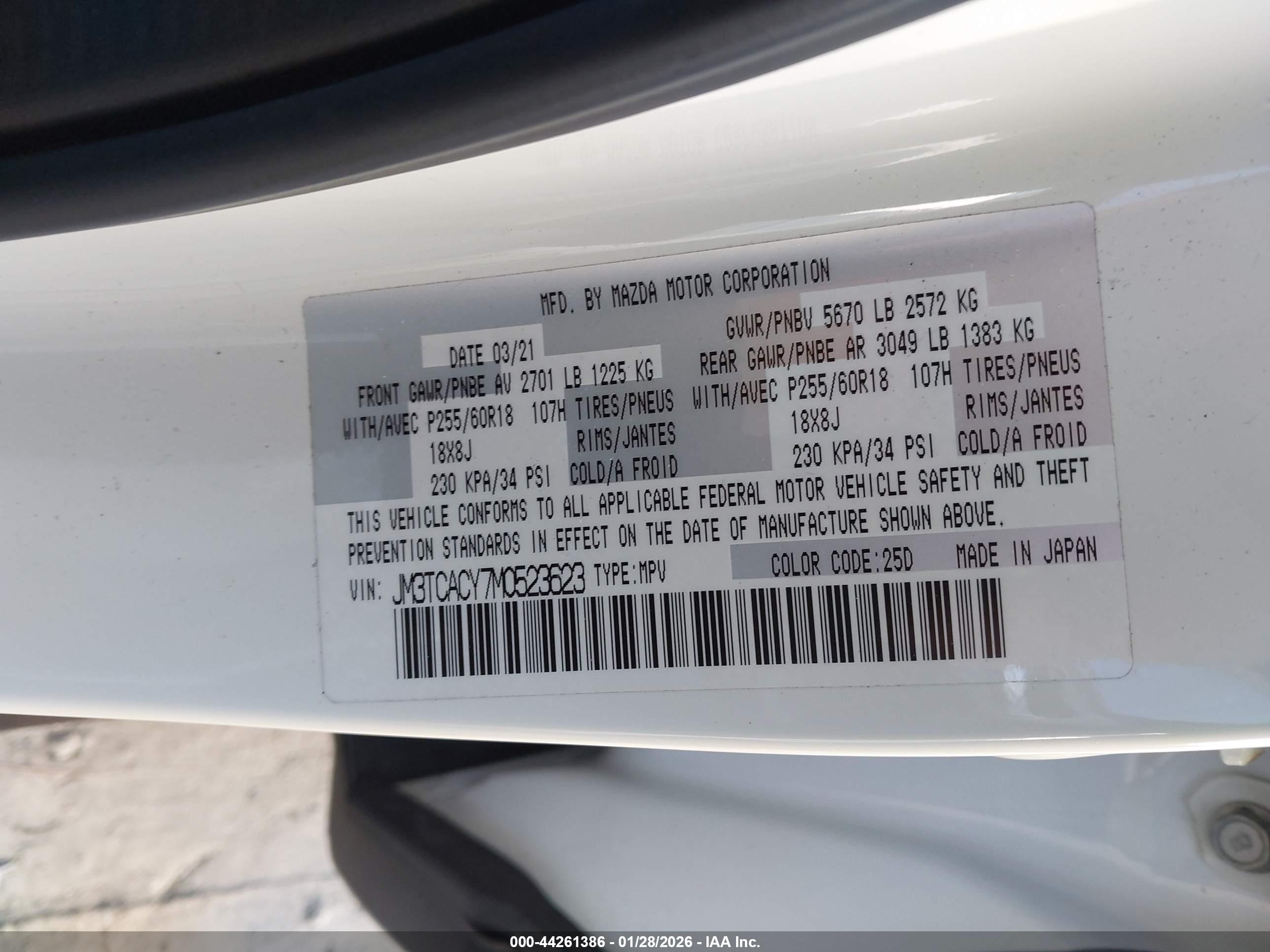 MAZDA CX-9 image 9