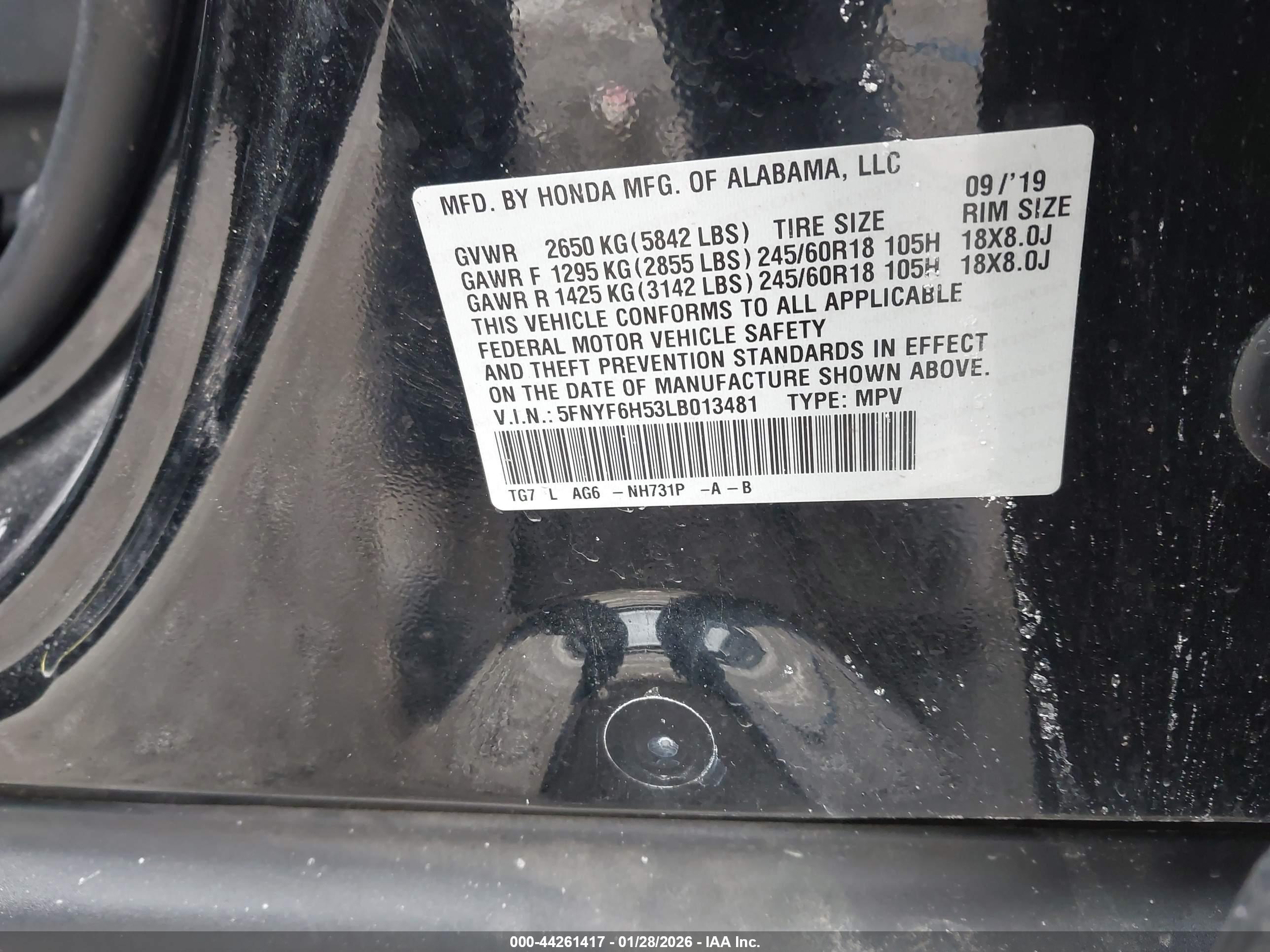 HONDA PILOT image 9