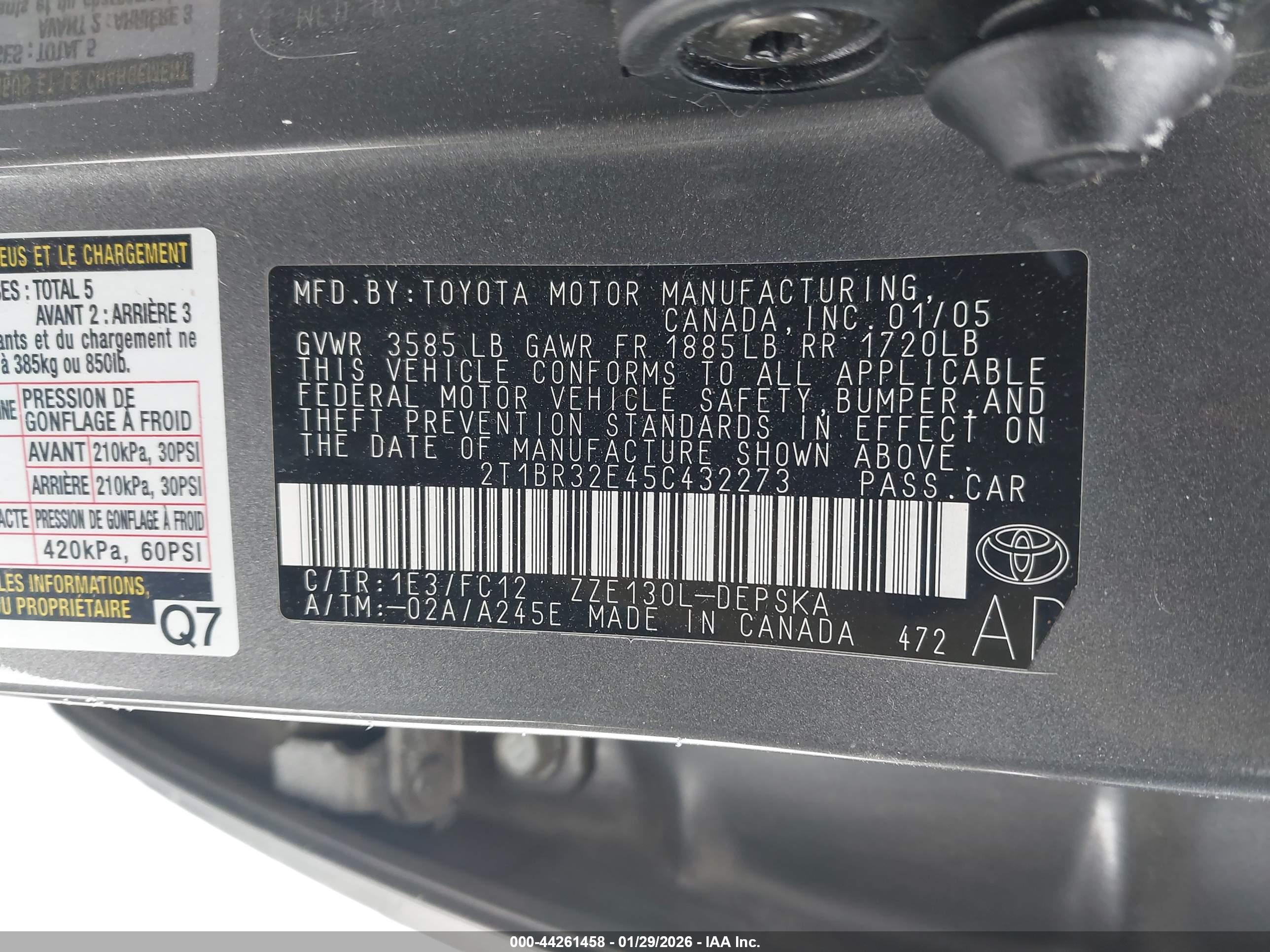 TOYOTA COROLLA image 9