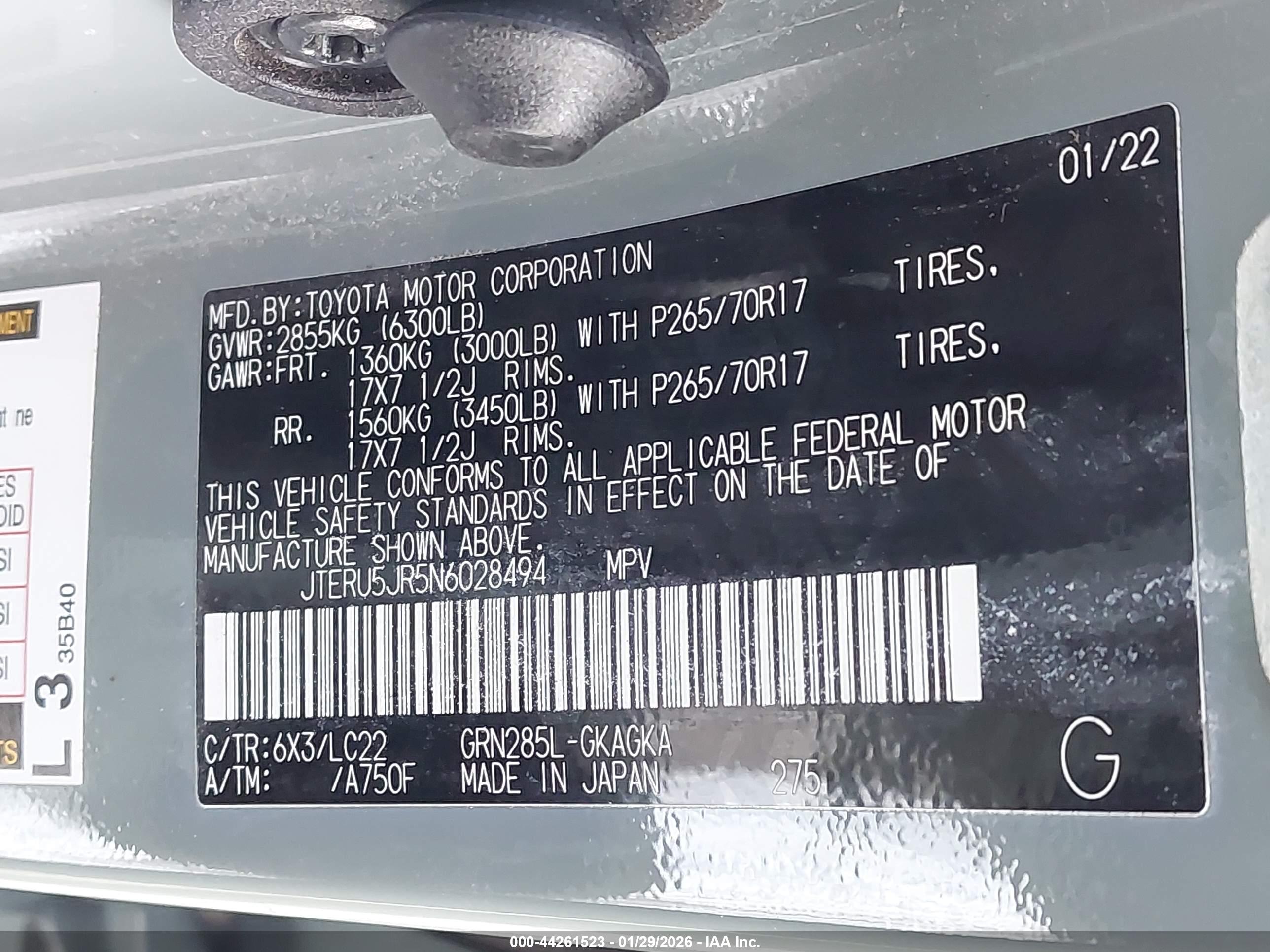 TOYOTA 4RUNNER image 9
