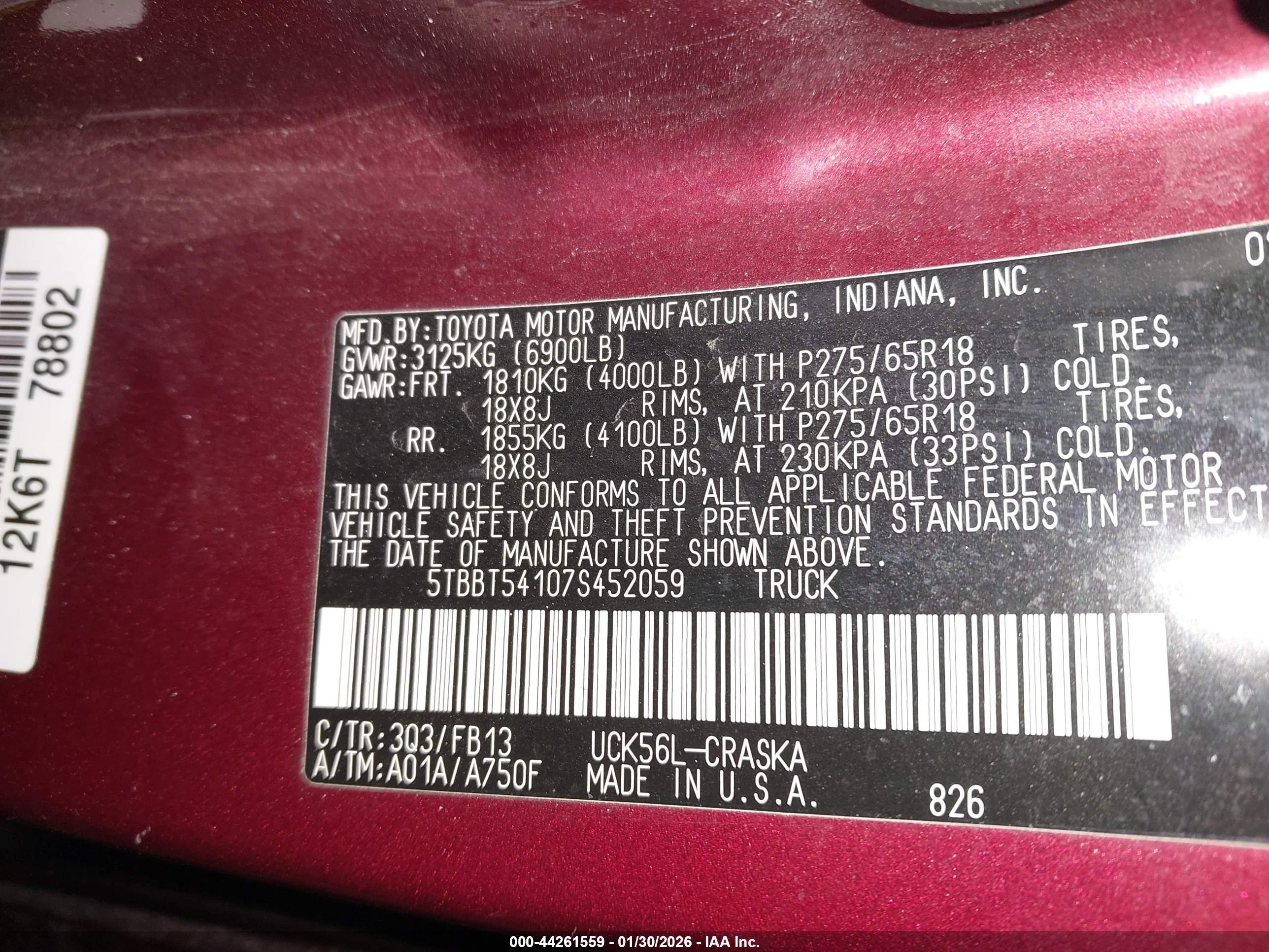 TOYOTA TUNDRA image 9