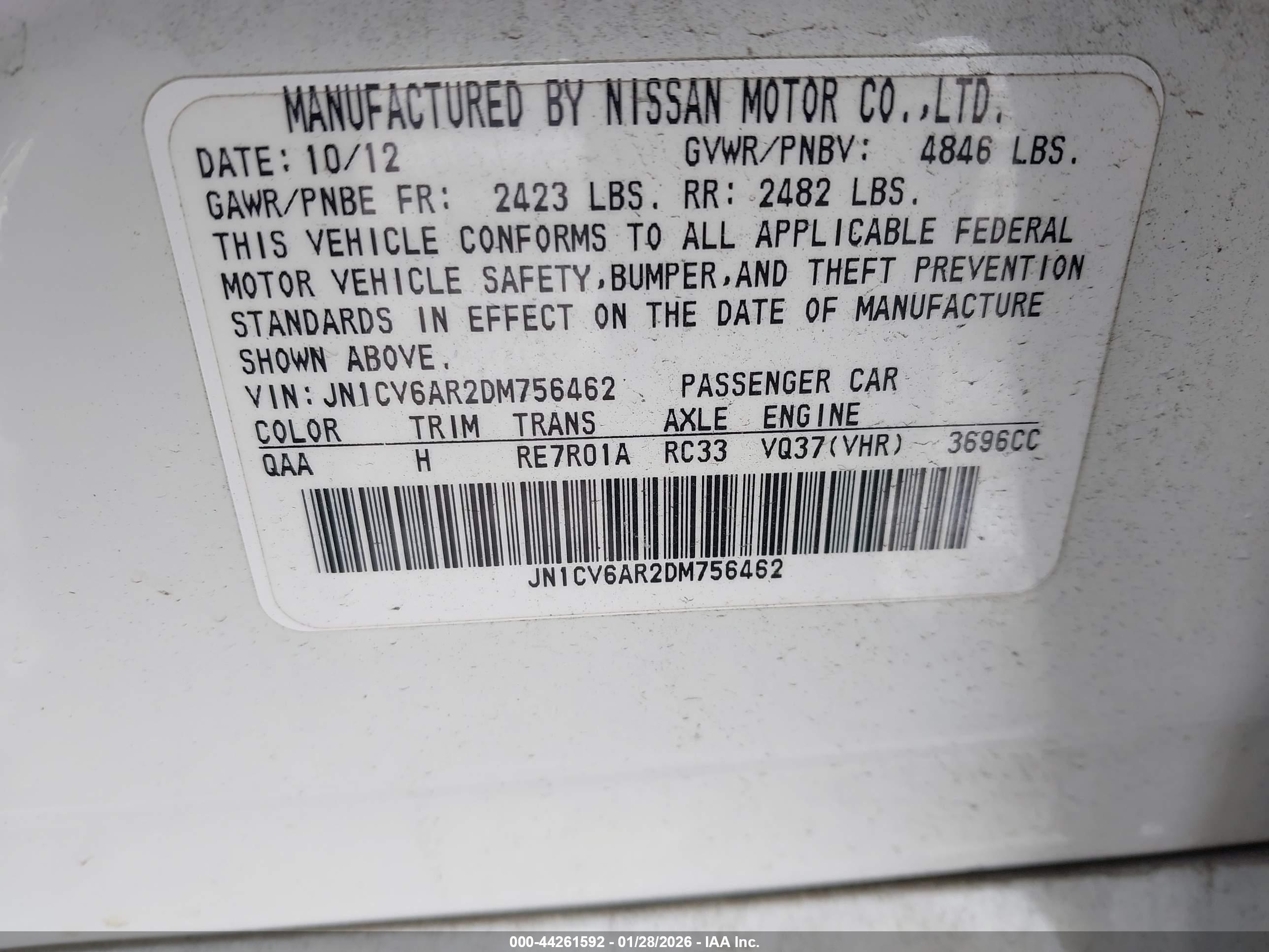 INFINITI G37X image 9