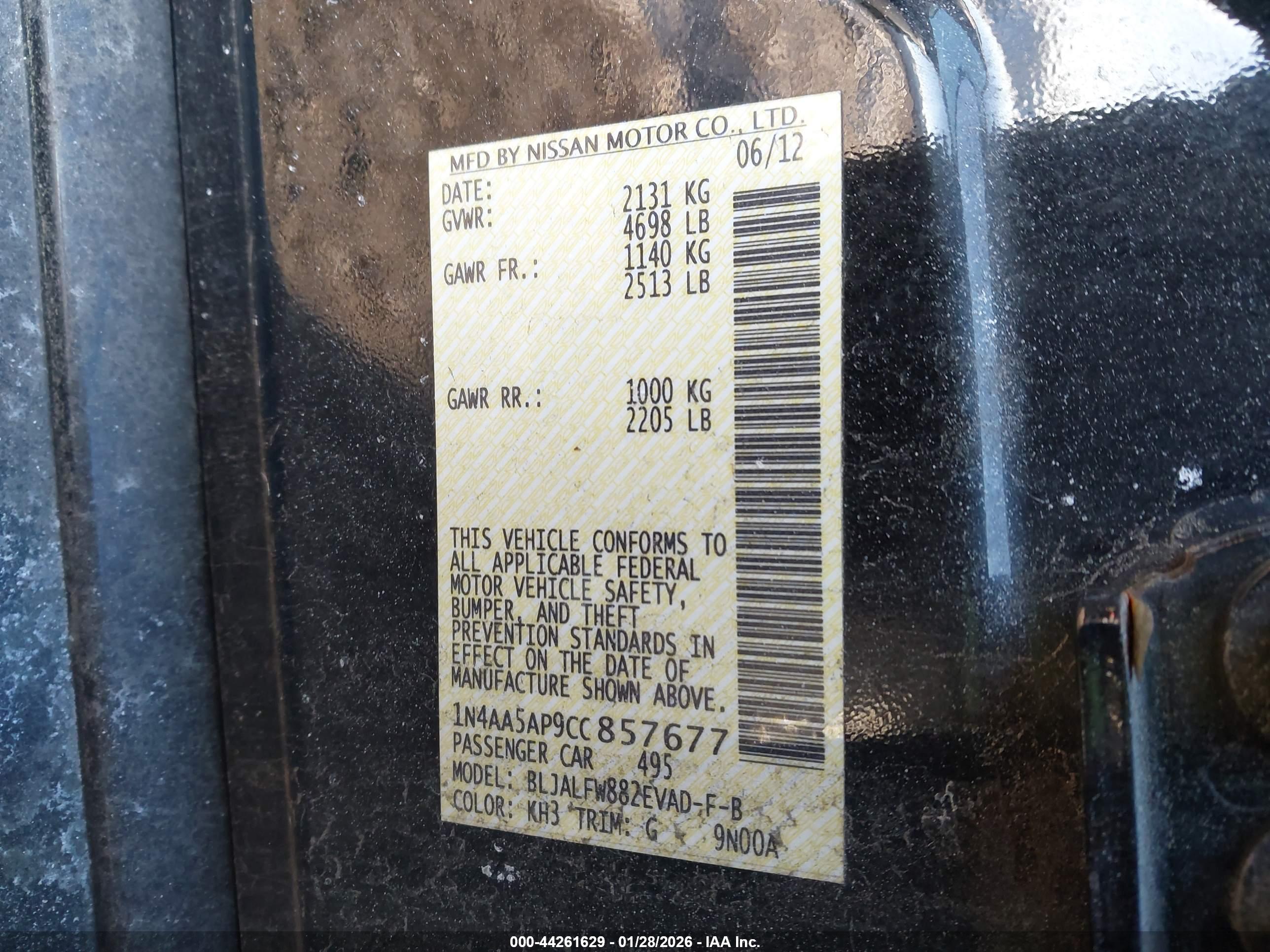 NISSAN MAXIMA image 9