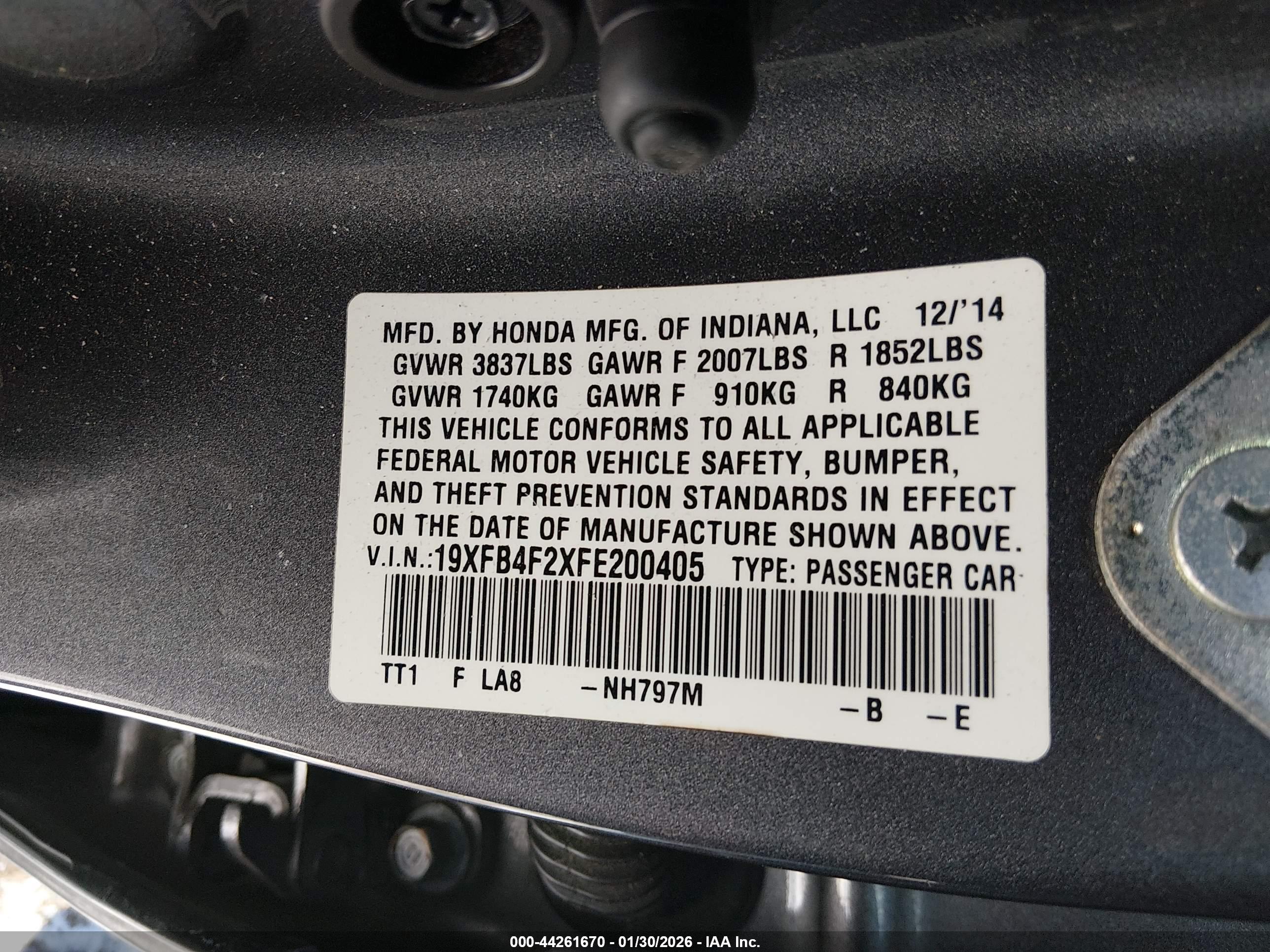 HONDA CIVIC image 9