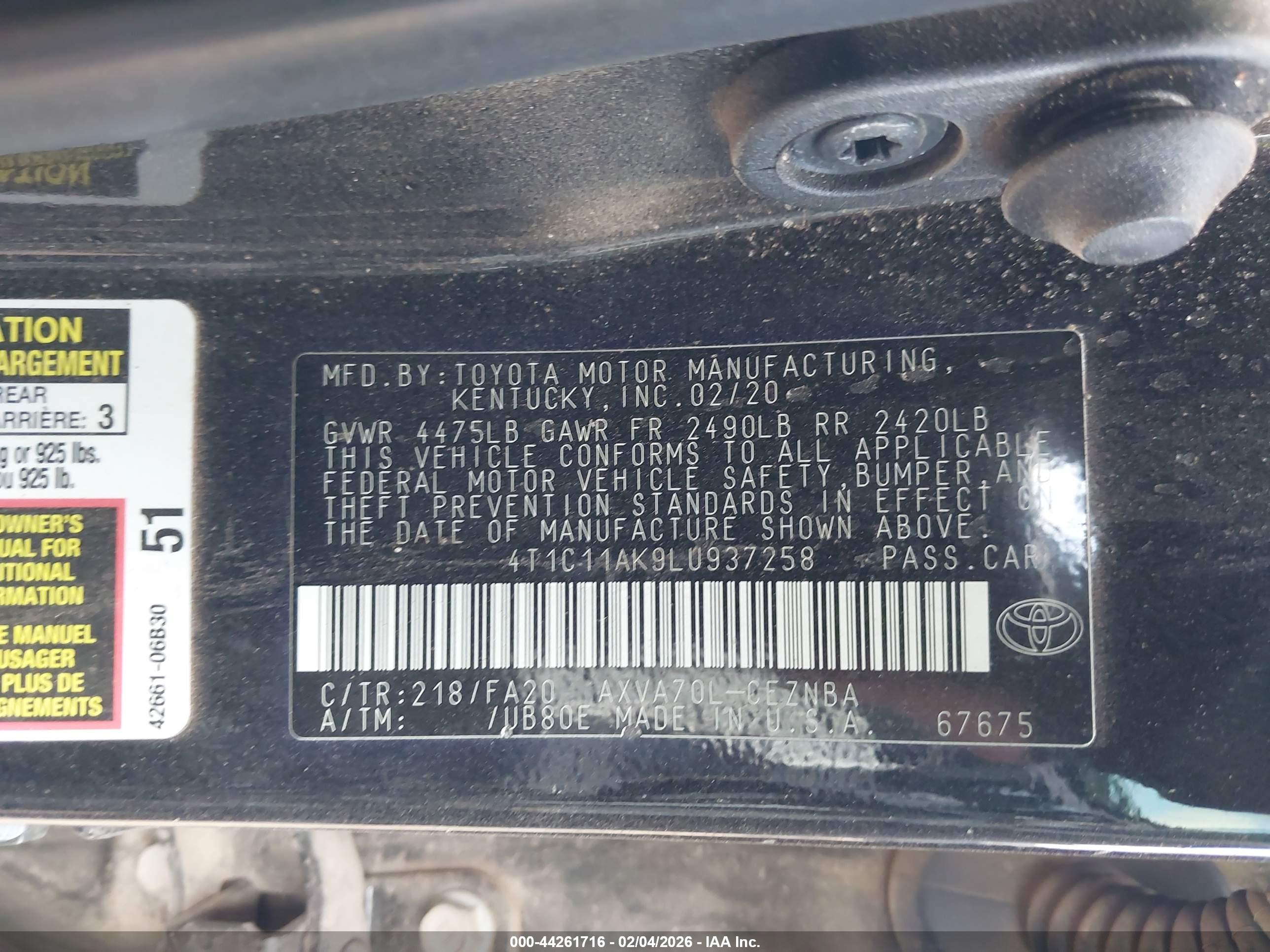 TOYOTA CAMRY image 9