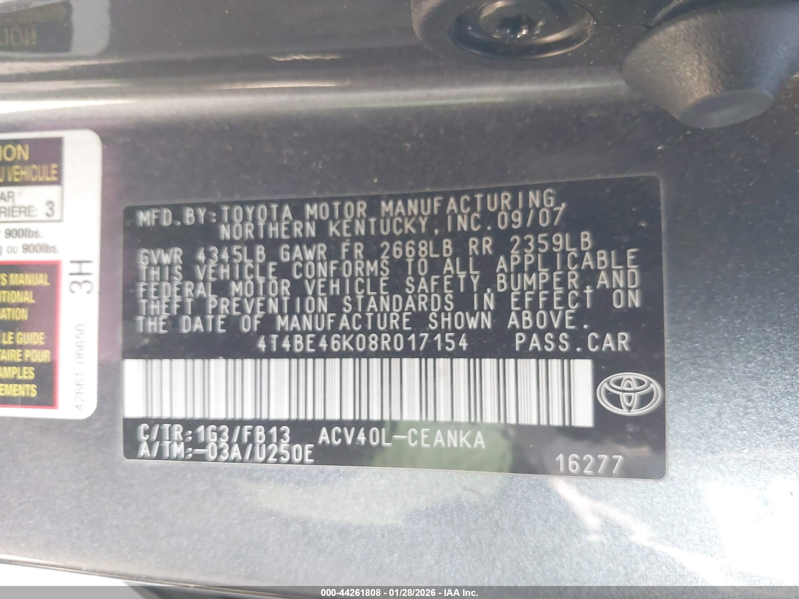 TOYOTA CAMRY image 9
