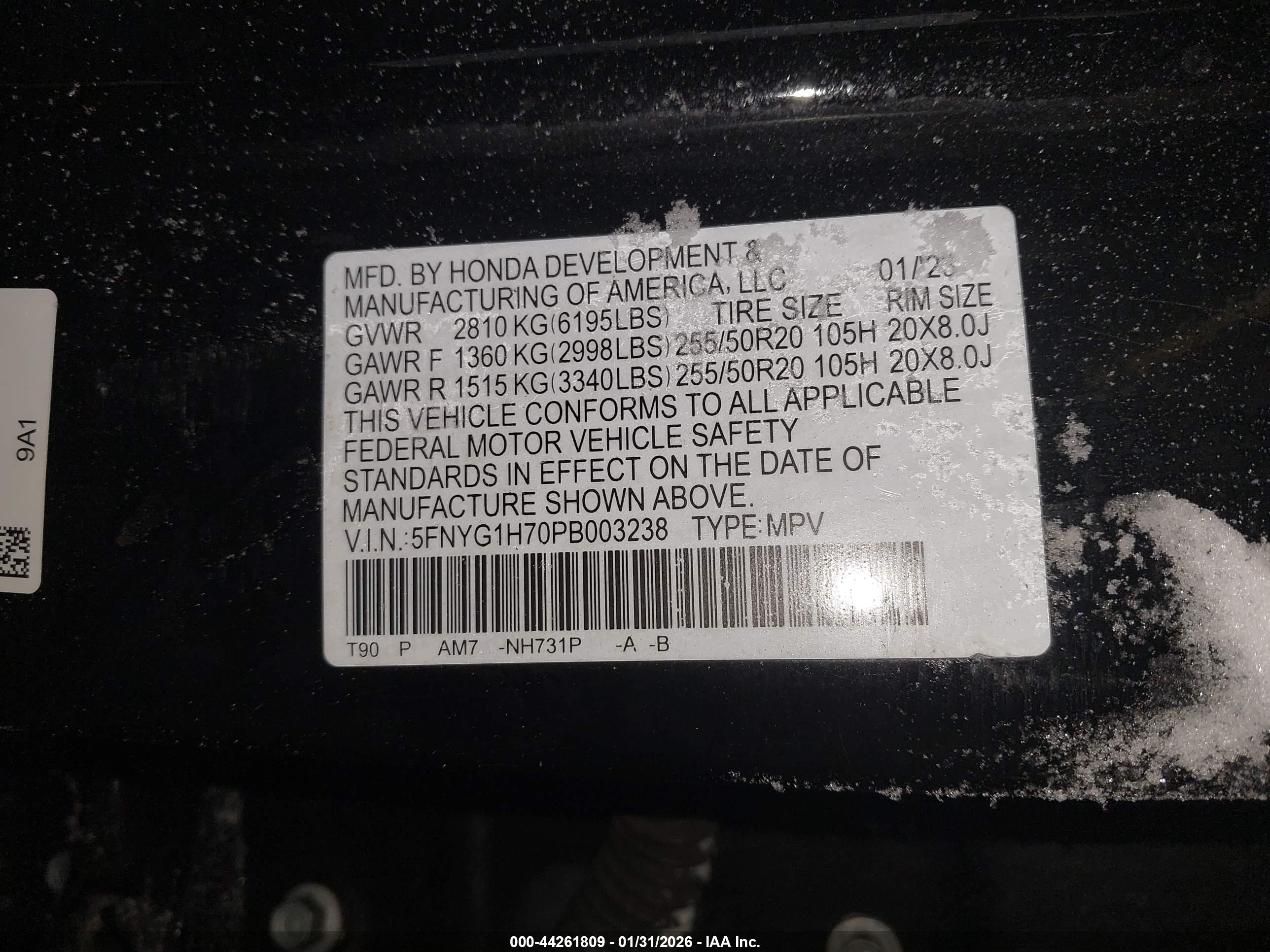 HONDA PILOT image 9